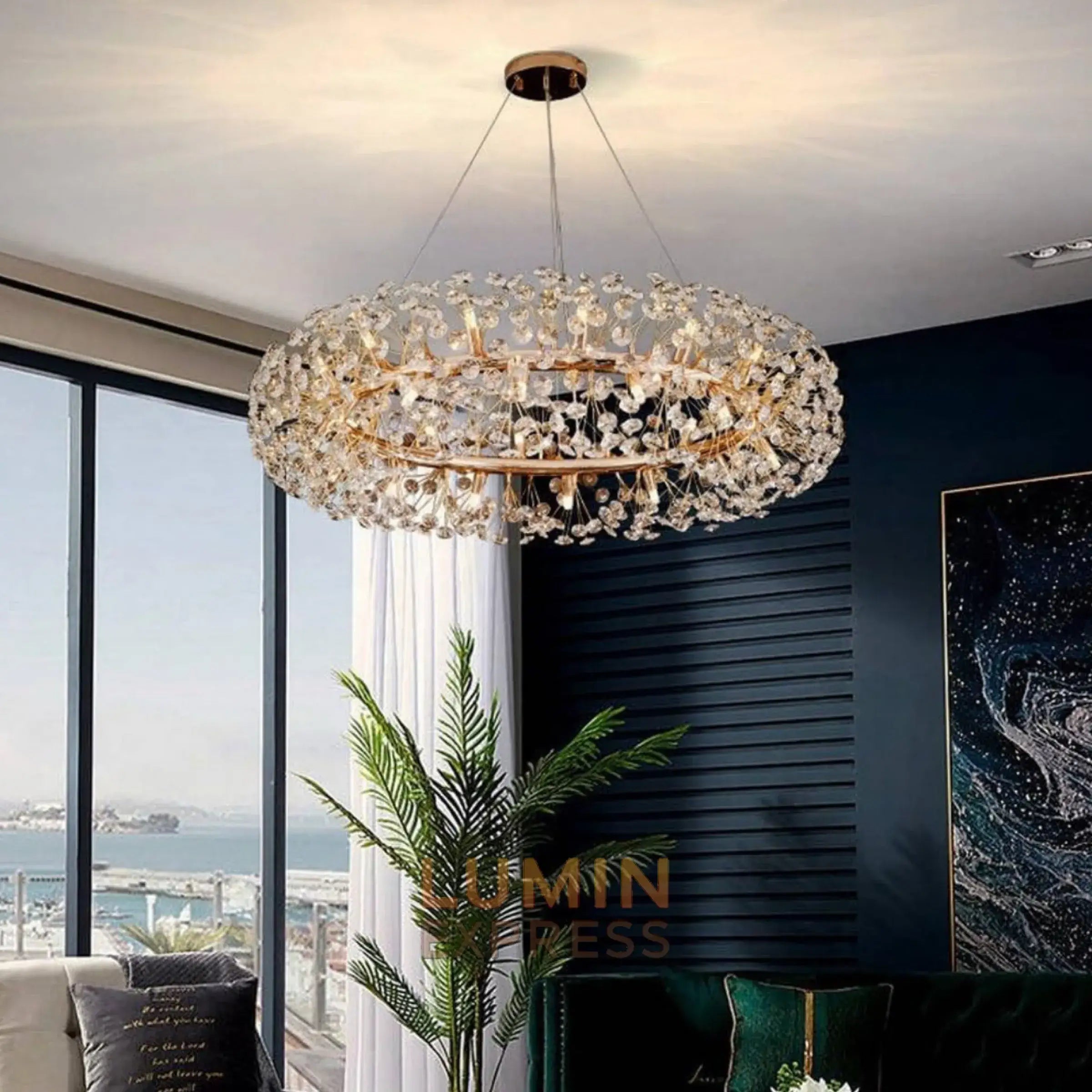 Lustre CLASSICO 80 cm pour salon spacieux ou hall d’entrée