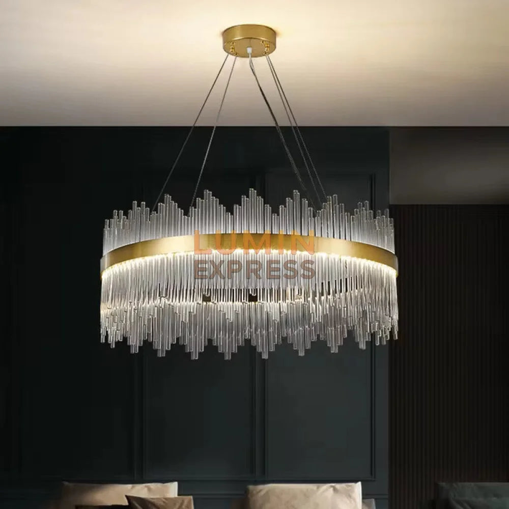 Lustre LED premium en cristal pour intérieur moderne Maroc