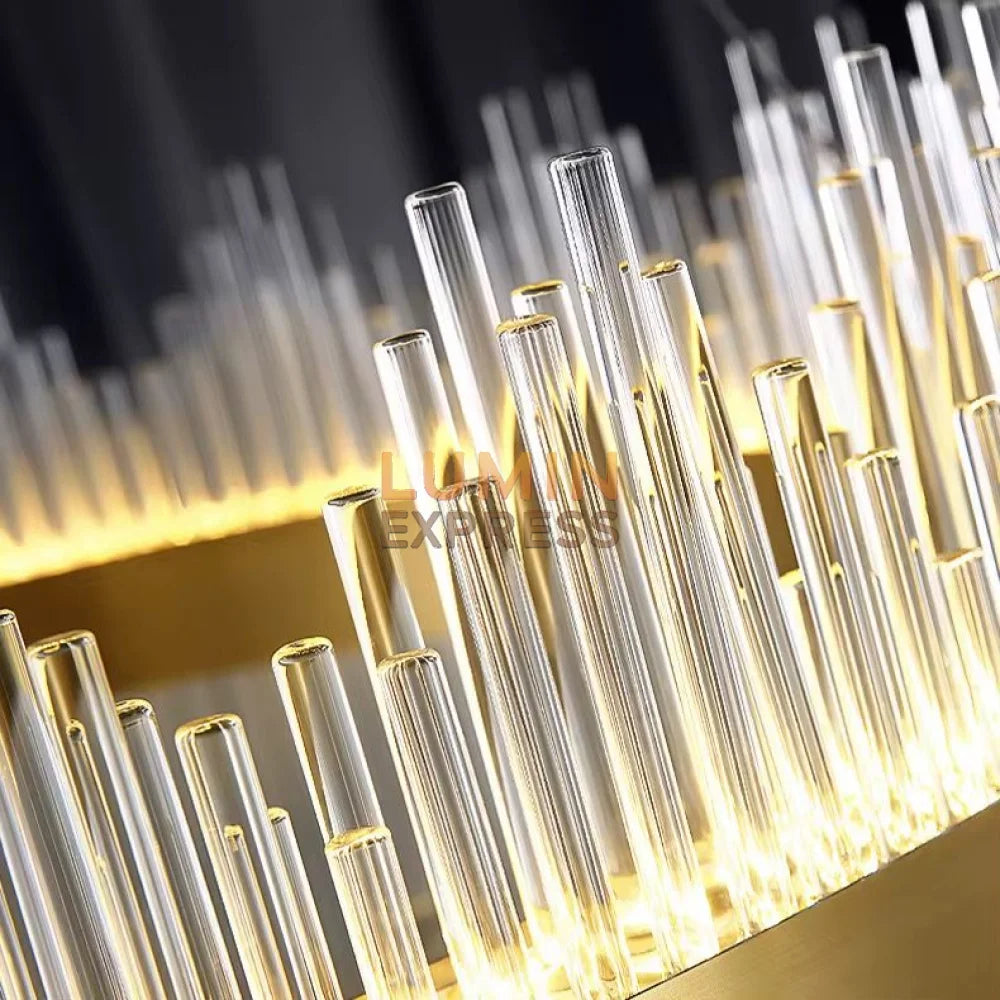 Lustre cercle doré élégant pour décoration maison Maroc