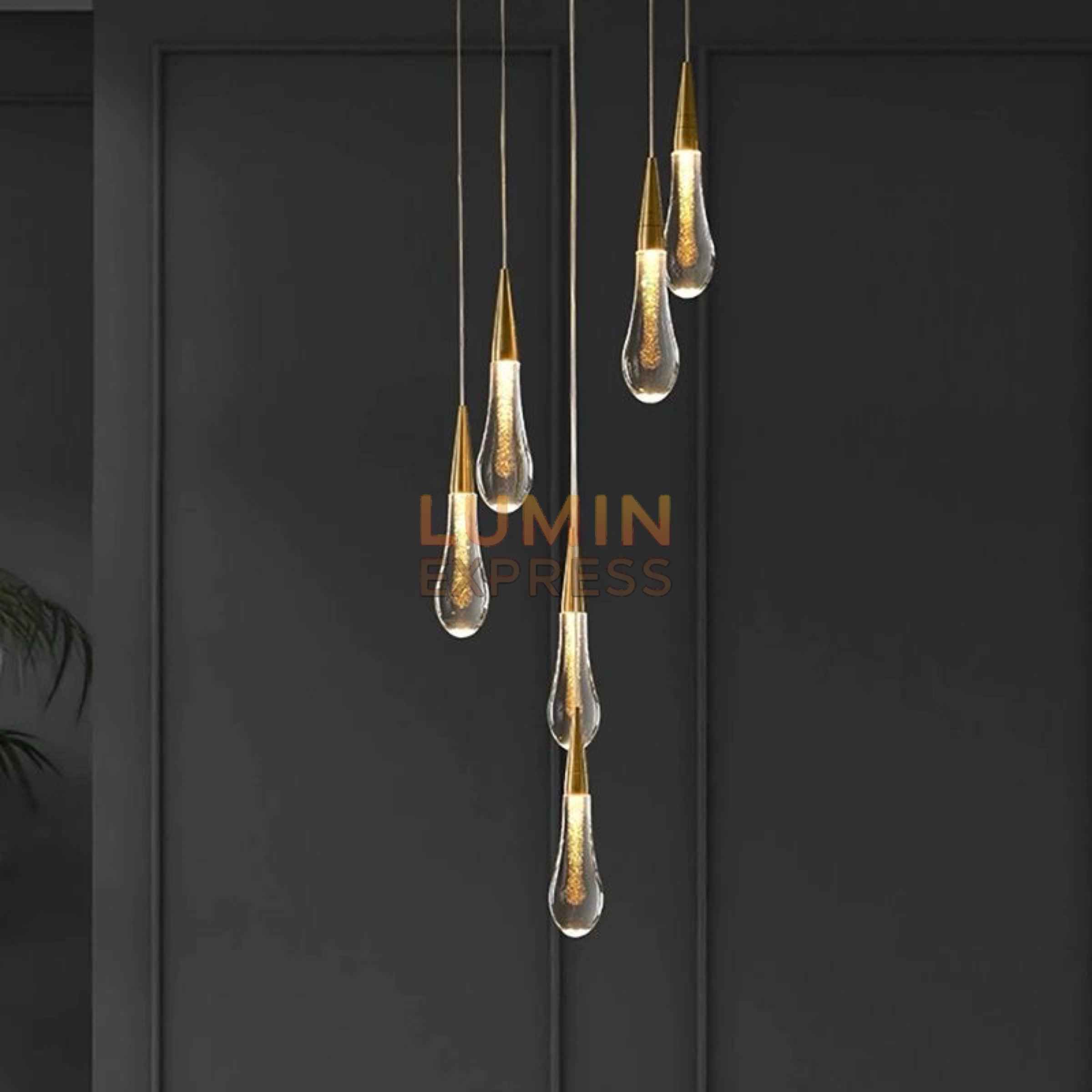 Luminaire gouttes de lumière design contemporain – Maroc