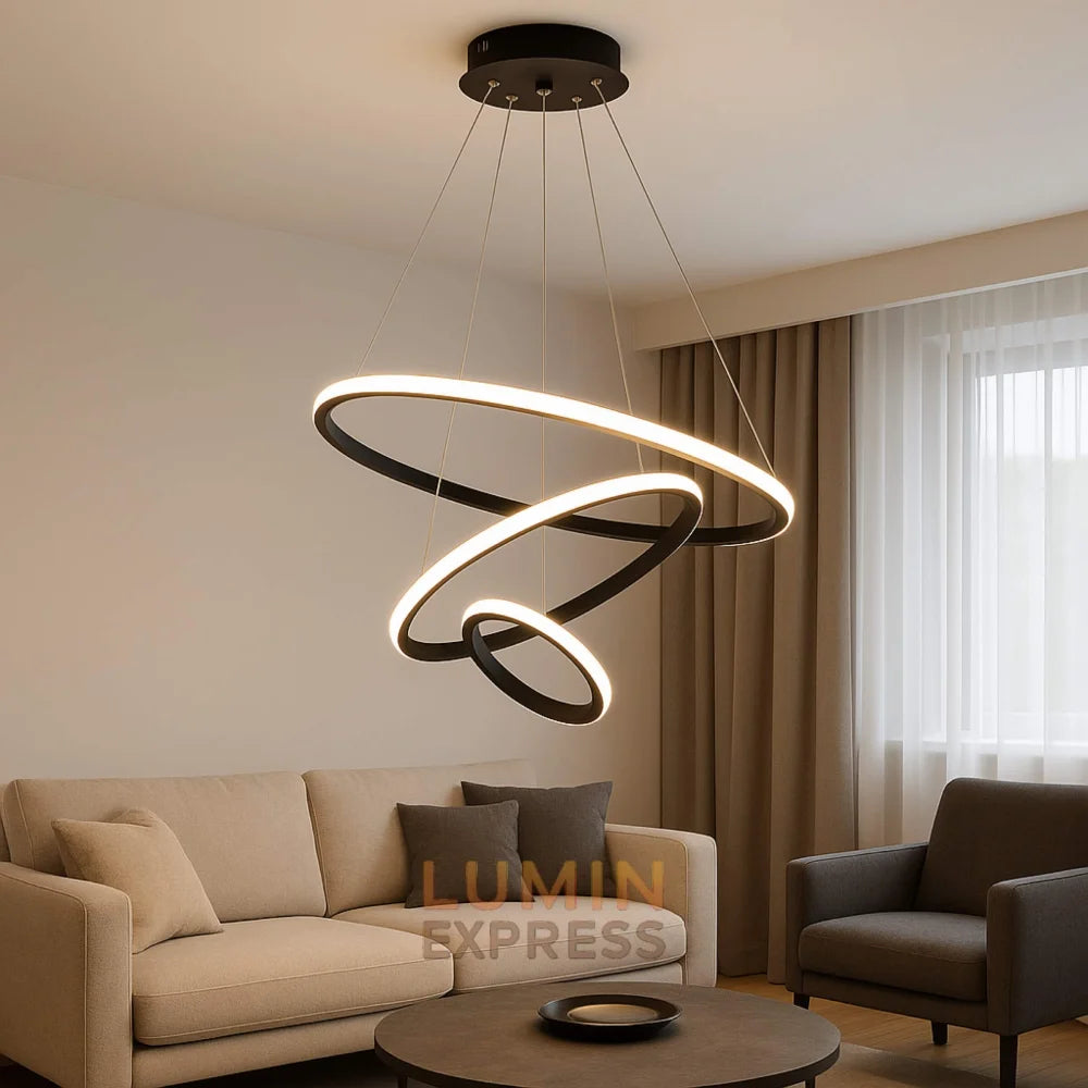 suspension-triple-noir-60-40-20cm-led-design-moderne-maison-maroc