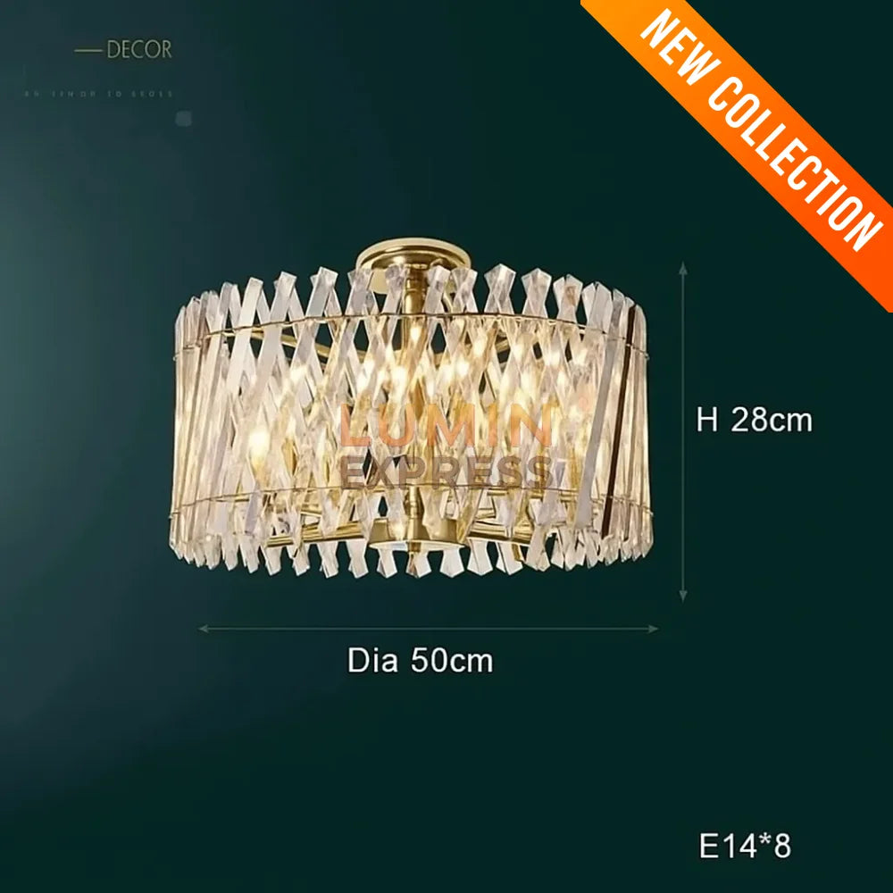 Suspension WINDSOR dorée – éclairage LED décoratif pour intérieur luxueux