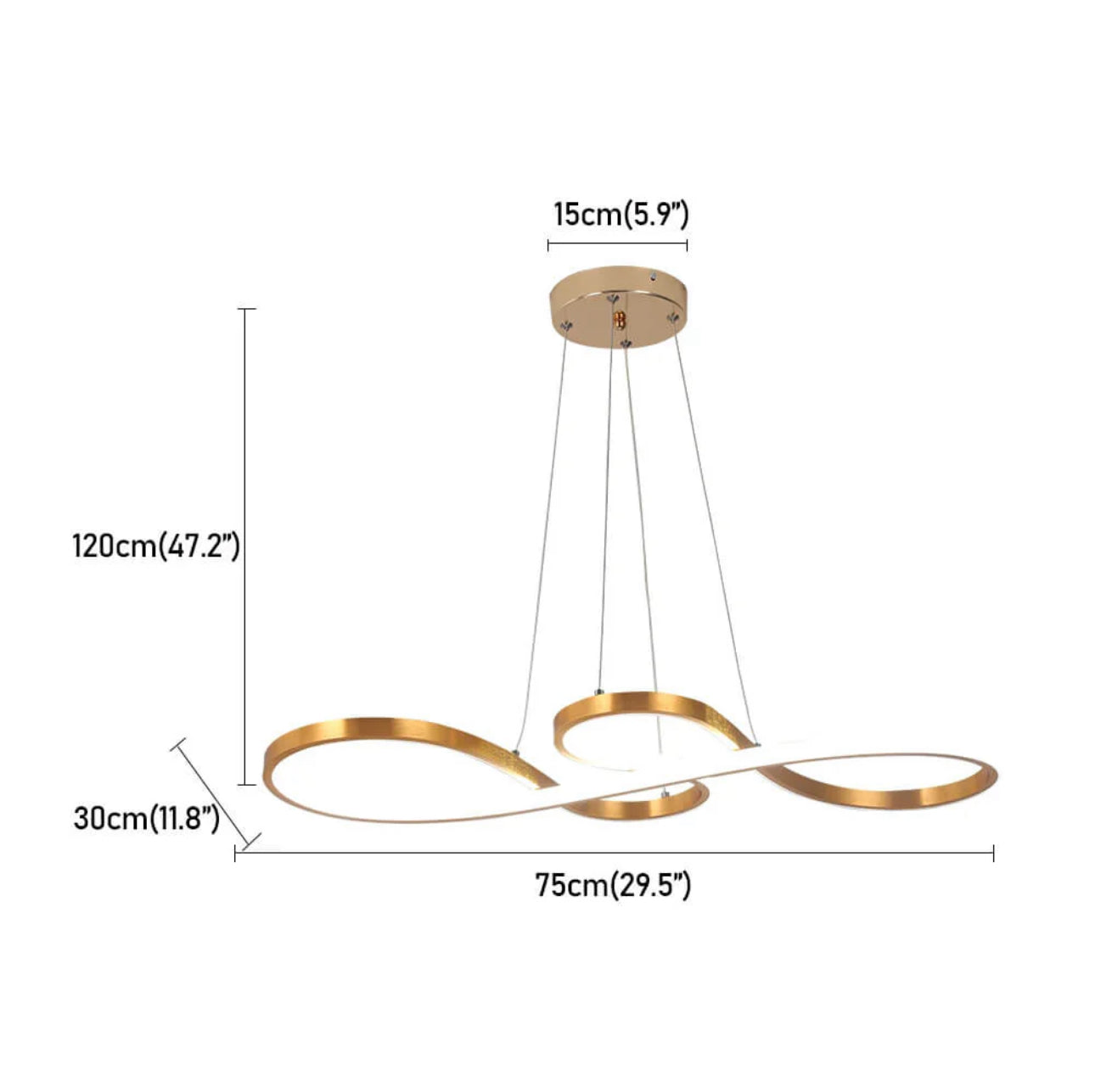 Suspension MELODY Gold