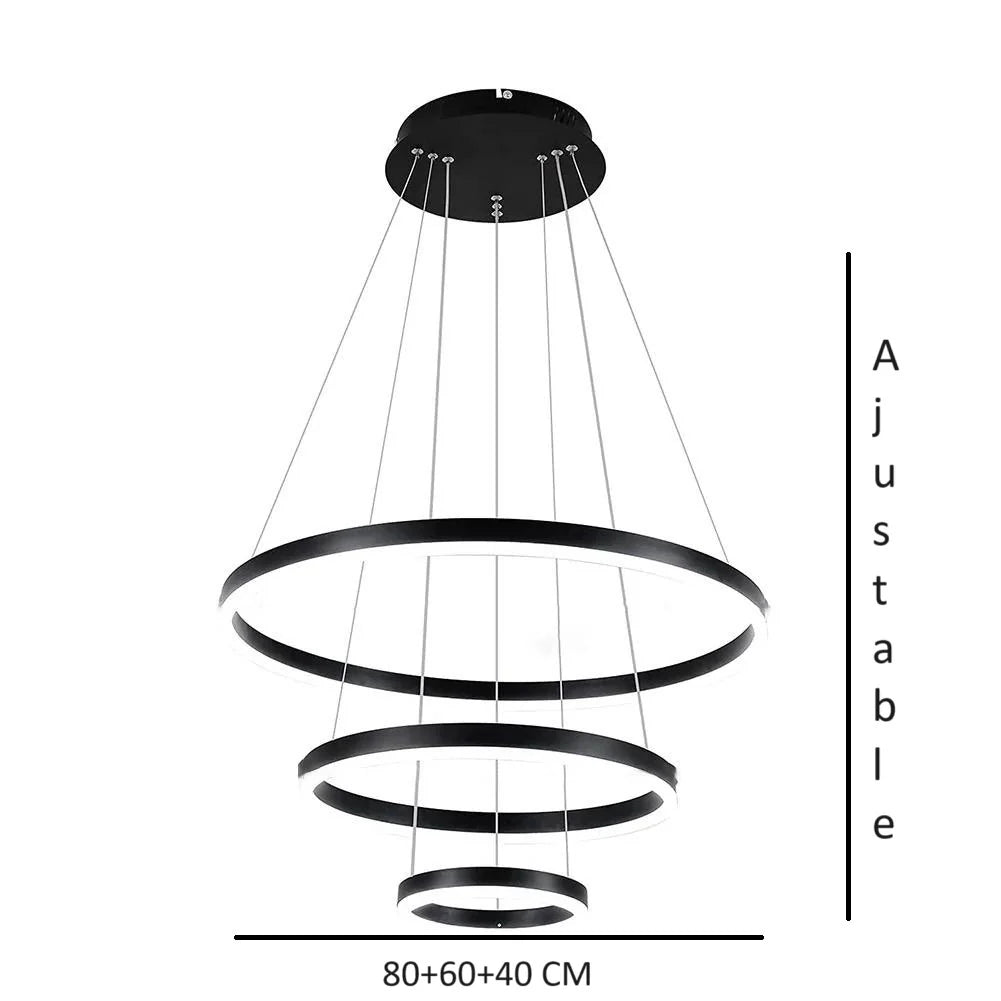 Suspension ELITE Noir 80CM