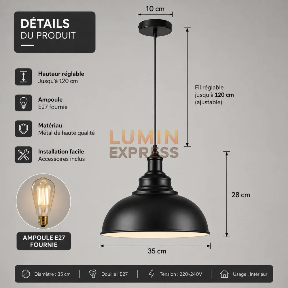 Suspension MANHATTAN Black