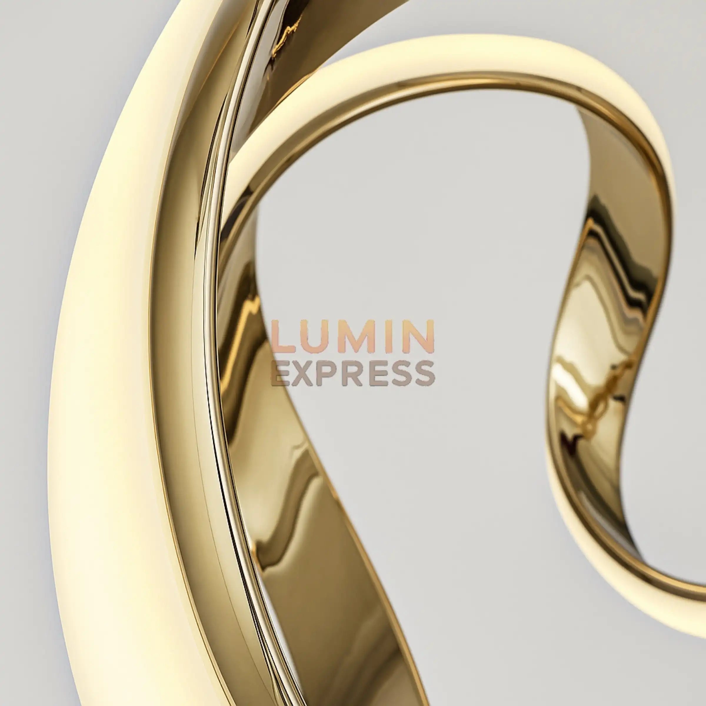 Luminaire suspension dorée ARCUS Gold style contemporain