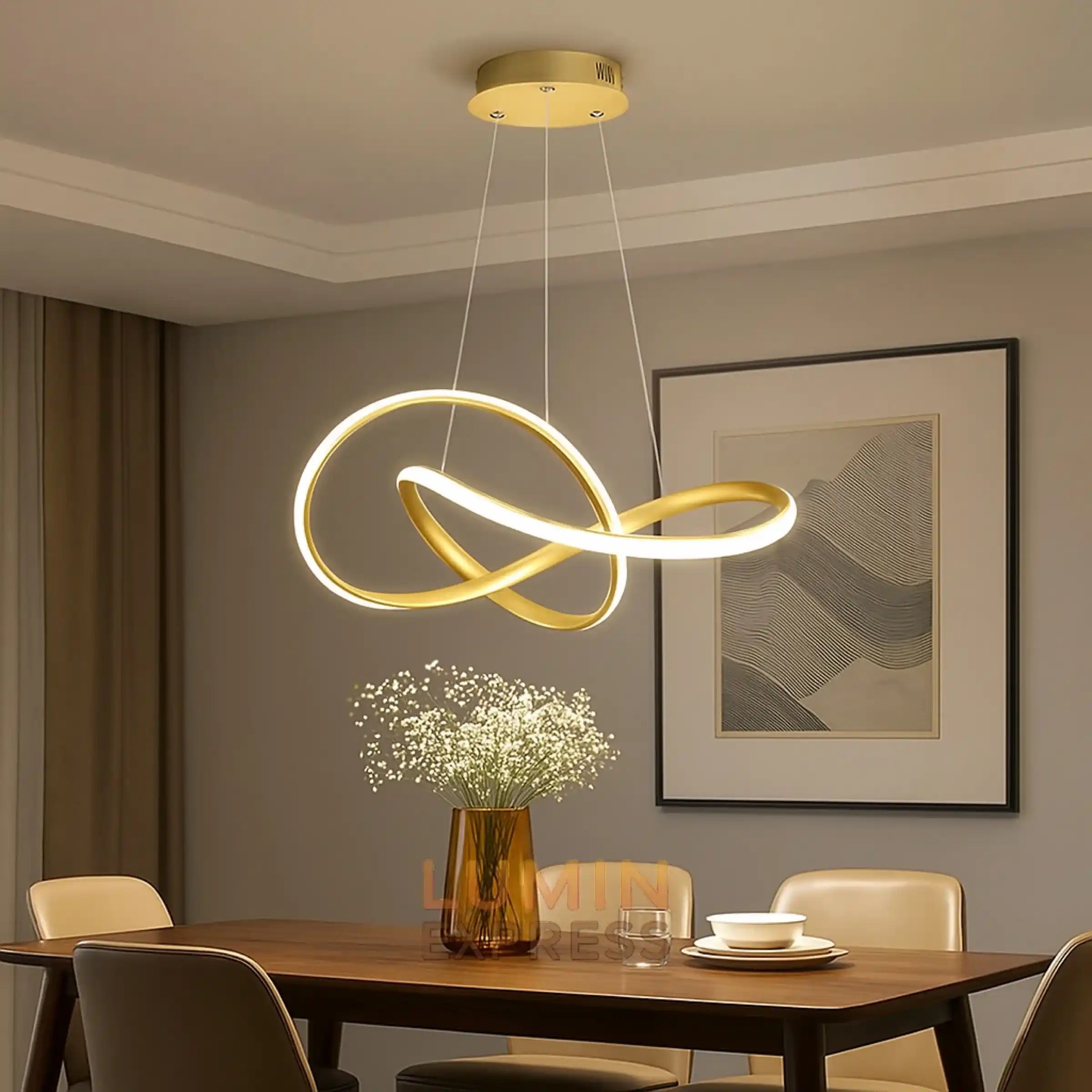 Suspension décorative LED CIGALO 50 cm pour intérieur moderne