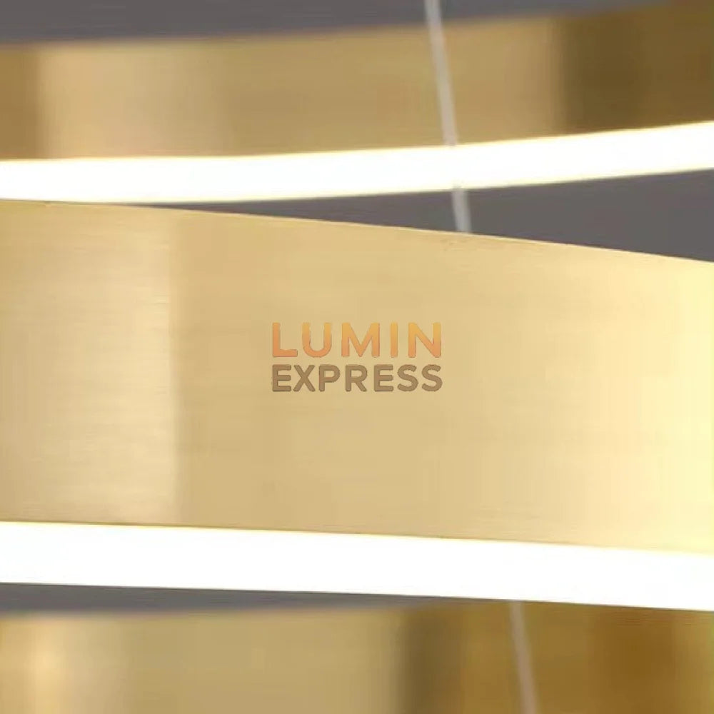 Suspension RENGO Gold haute efficacité énergétique – Luminexpress Luminaire Maroc