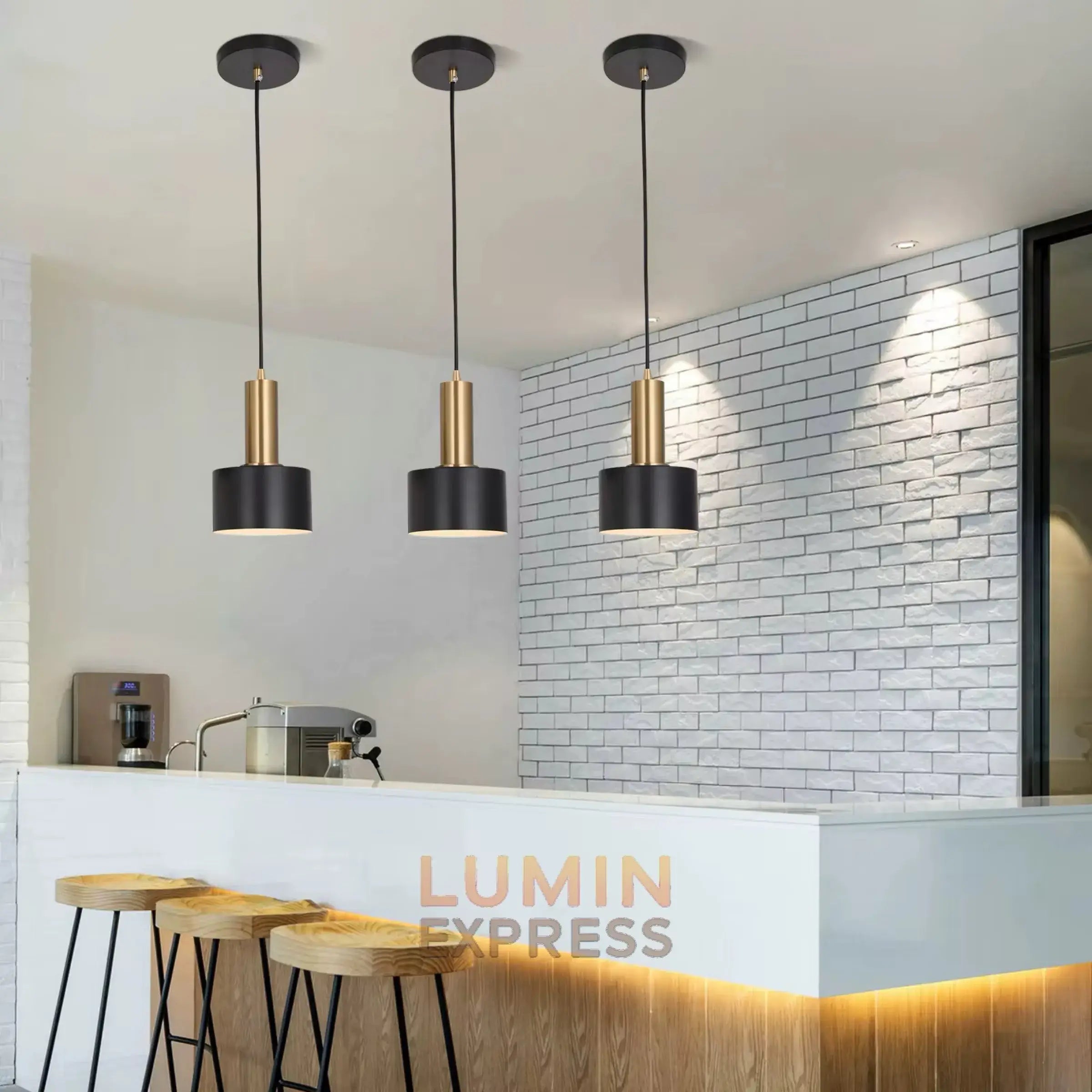 Suspension cylindrique minimaliste FLIPO pour cuisine et bar