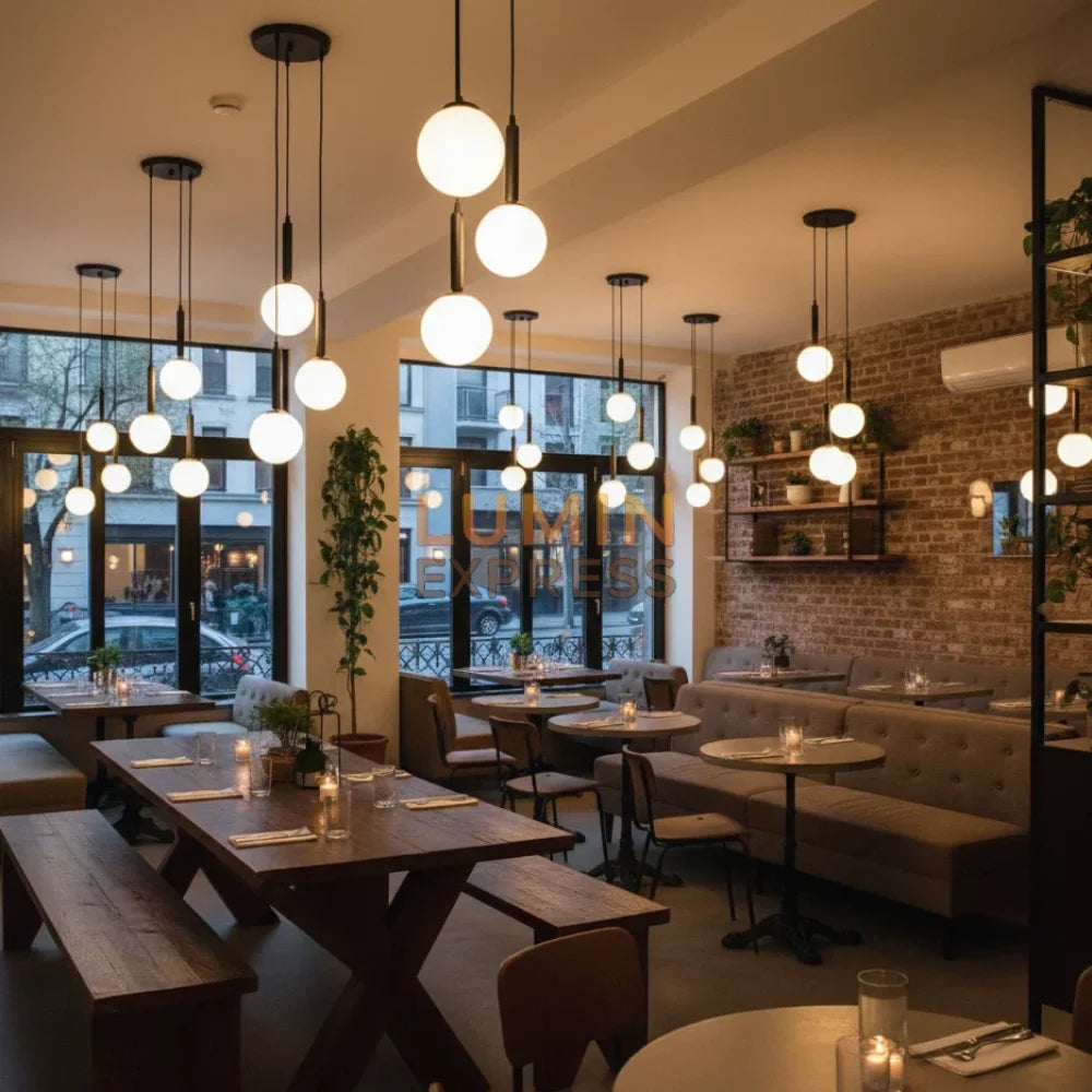 ISADORA Triple Black Luminexpress – luminaire design pour restaurant café au Maroc