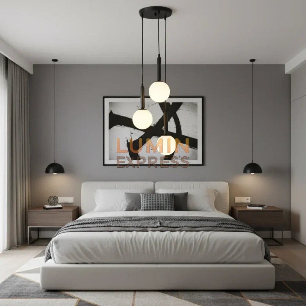 Luminaire Luminexpress ISADORA Triple Black – suspension design Maroc inspirée IKEA Maroc