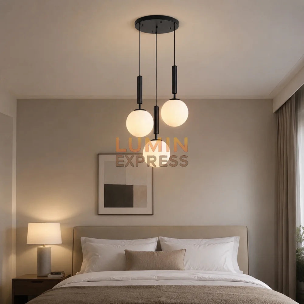 Suspension ISADORA Triple Black – luminaire Maroc