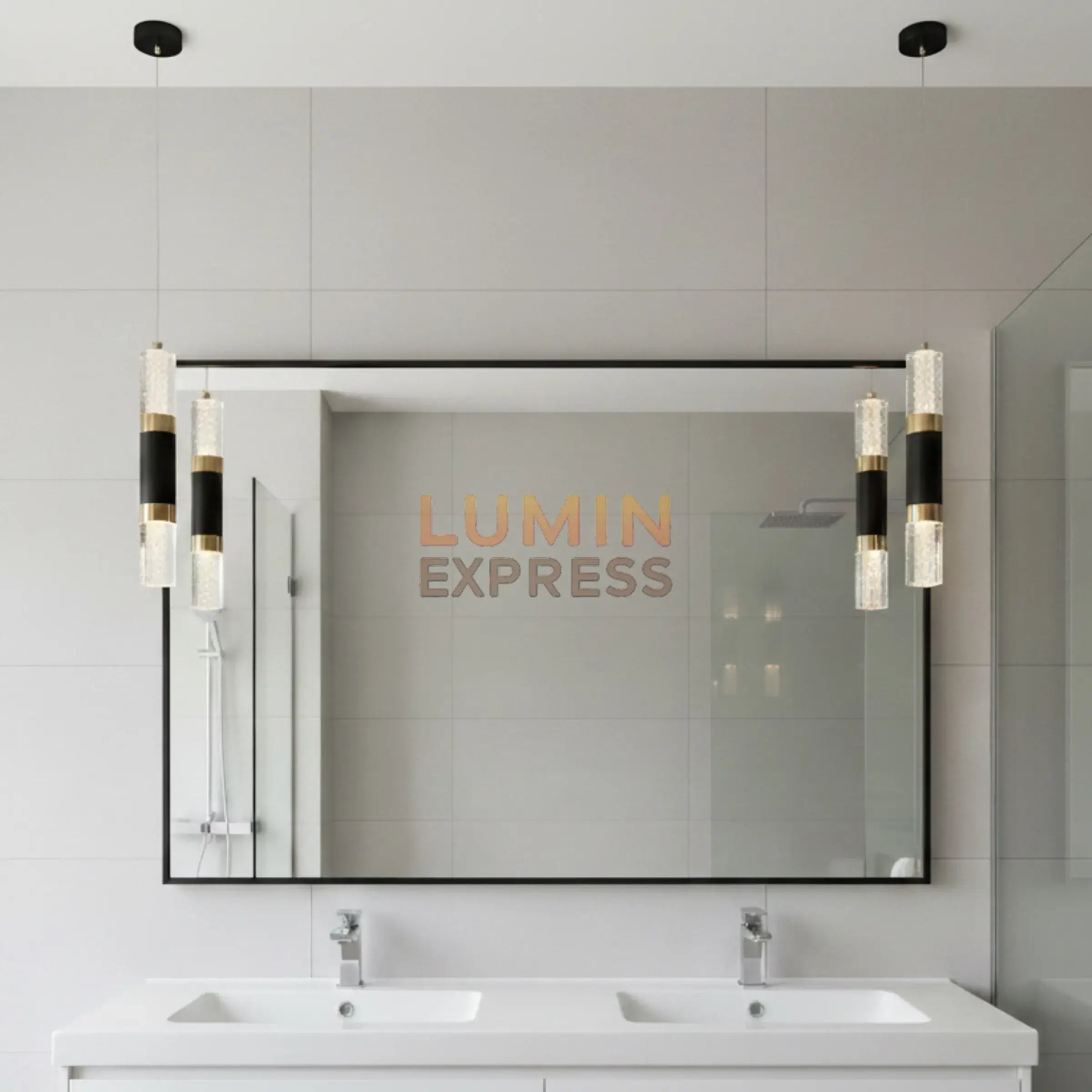 Suspension design dorée avec LED intégrée – qualité premium Luminexpress.