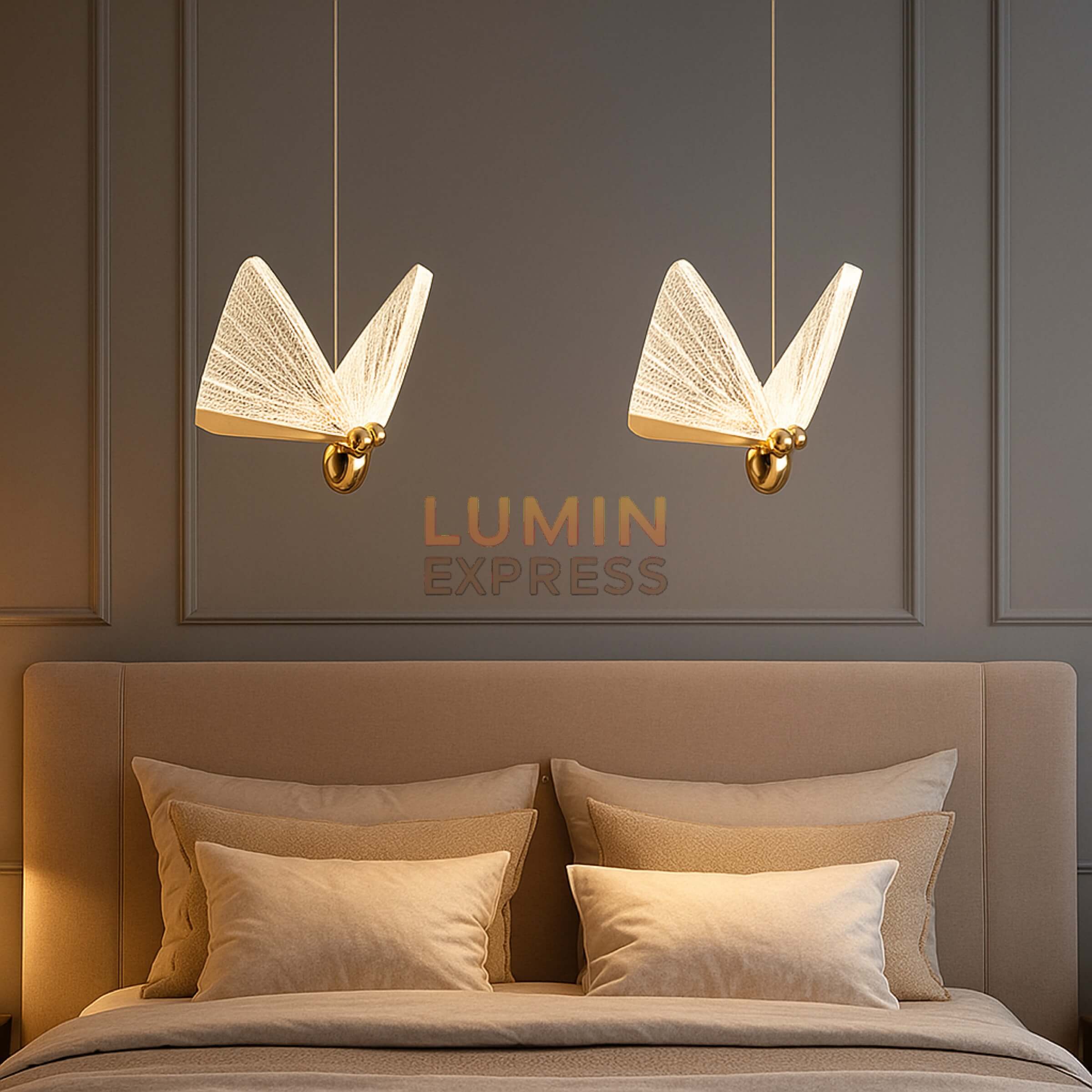 Suspension PAPILLON idéale pour salon, chambre ou cuisine – Luminexpress Maroc