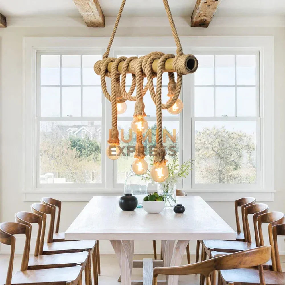 Luminaire suspendu REYNA Bambou pour intérieur moderne au Maroc