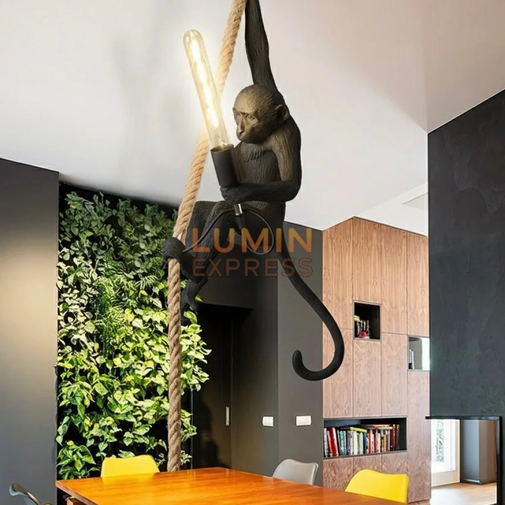 Suspension animale MONKEY Black – décoration intérieure premium Luminexpress