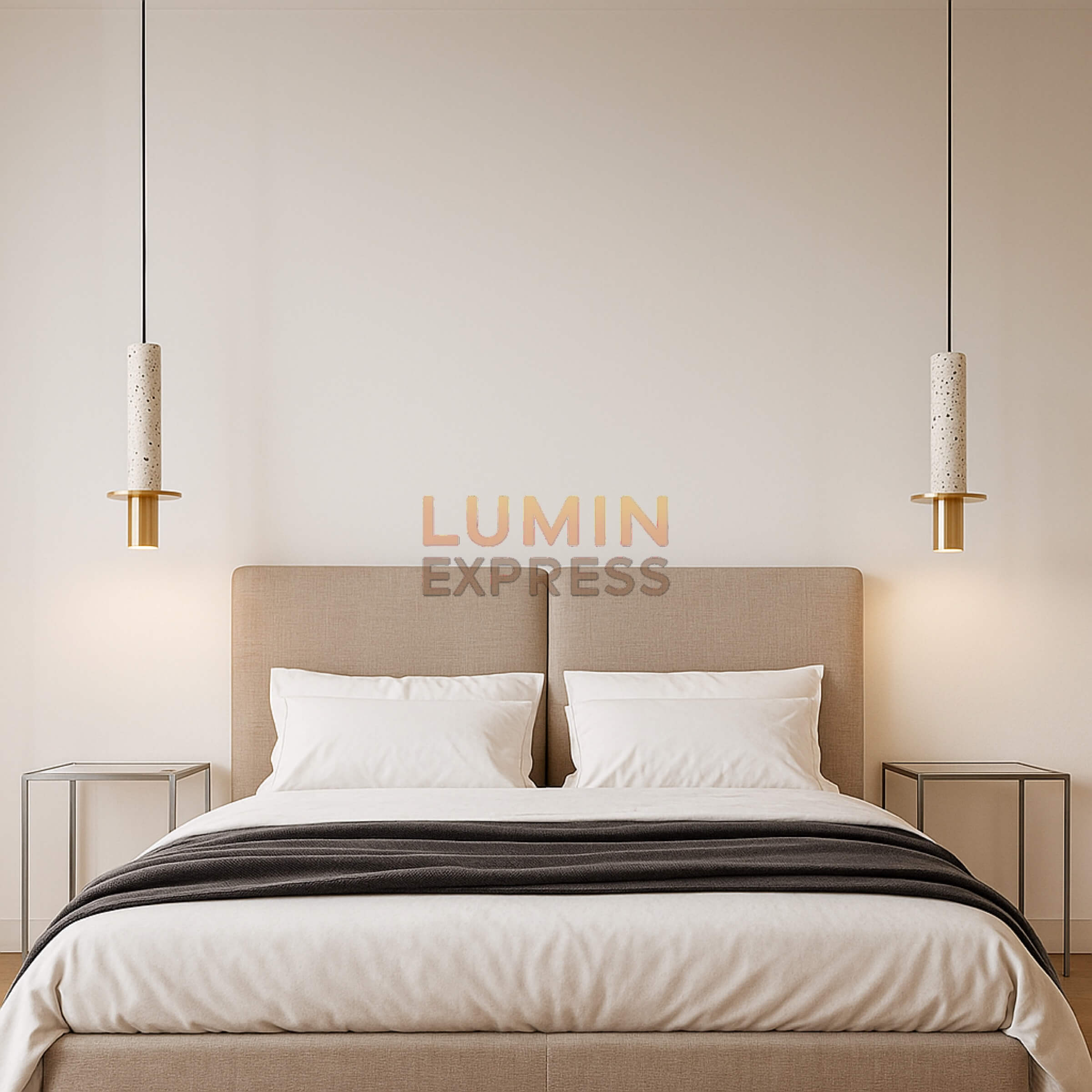 Suspension TERRAZZO White moderne – luminaire en terrazzo pour décoration intérieure tendance au Maroc