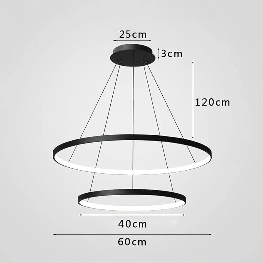 Suspension LISBON Black 60cm