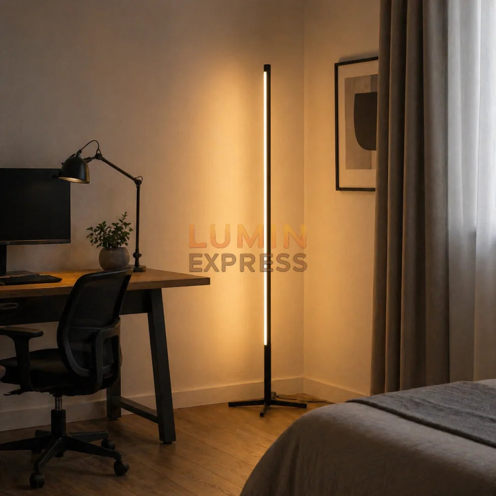 Lampadaire LINEA Black Minimaliste