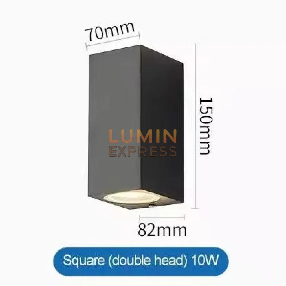 Applique murale VARESO Carré Black