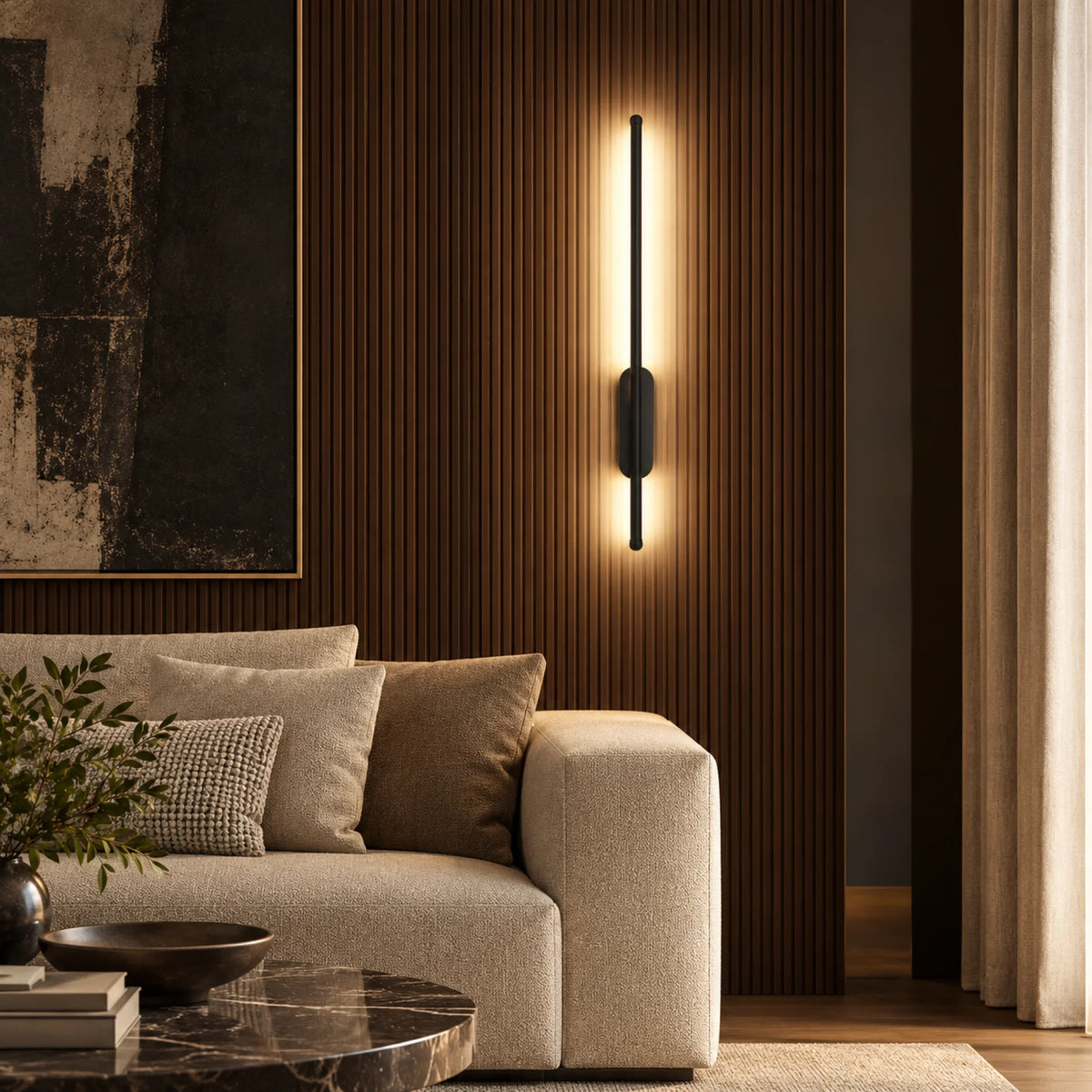 Applique murale sans fil SLIM Black