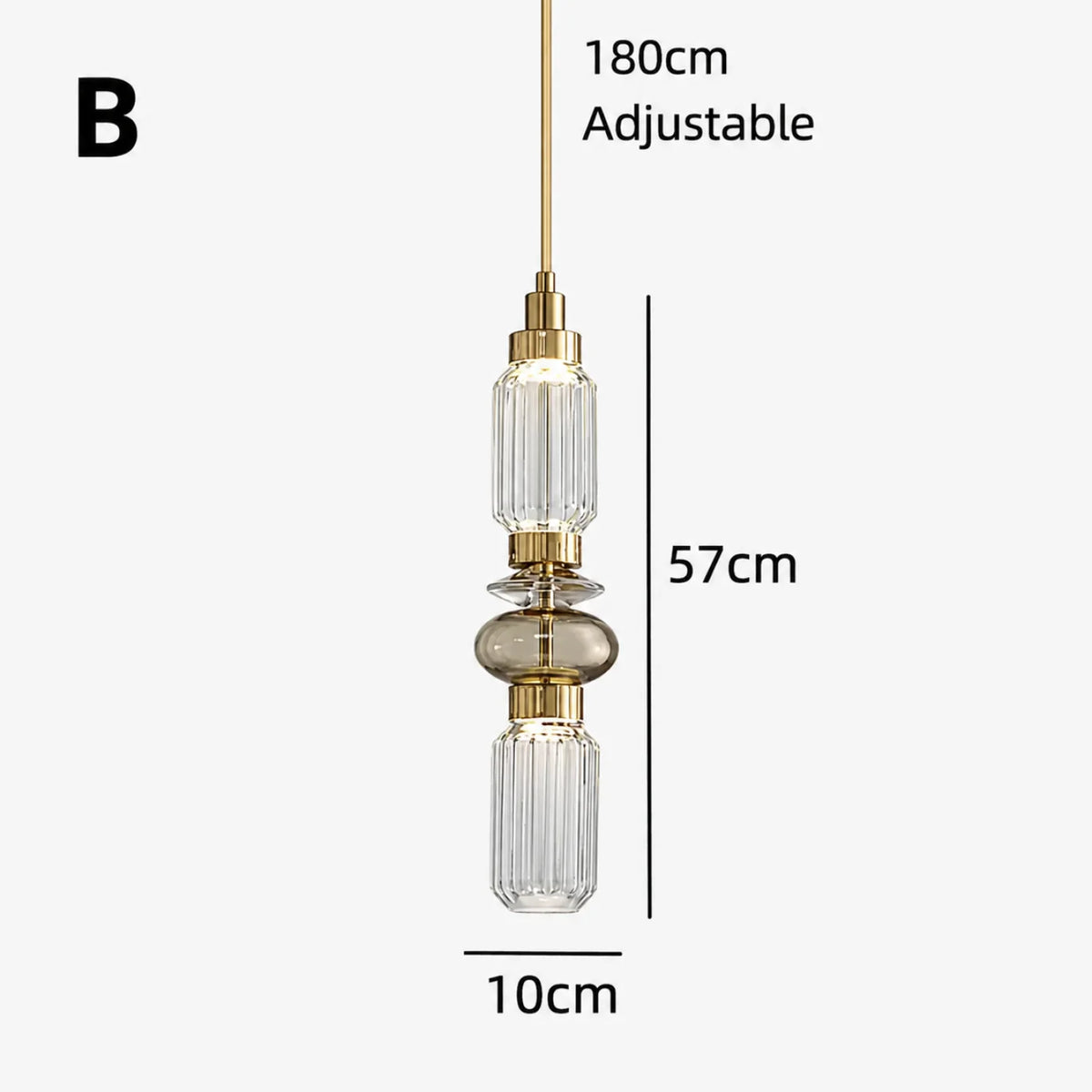 Suspension FUTURA Design Contemporain en verre soufflé
