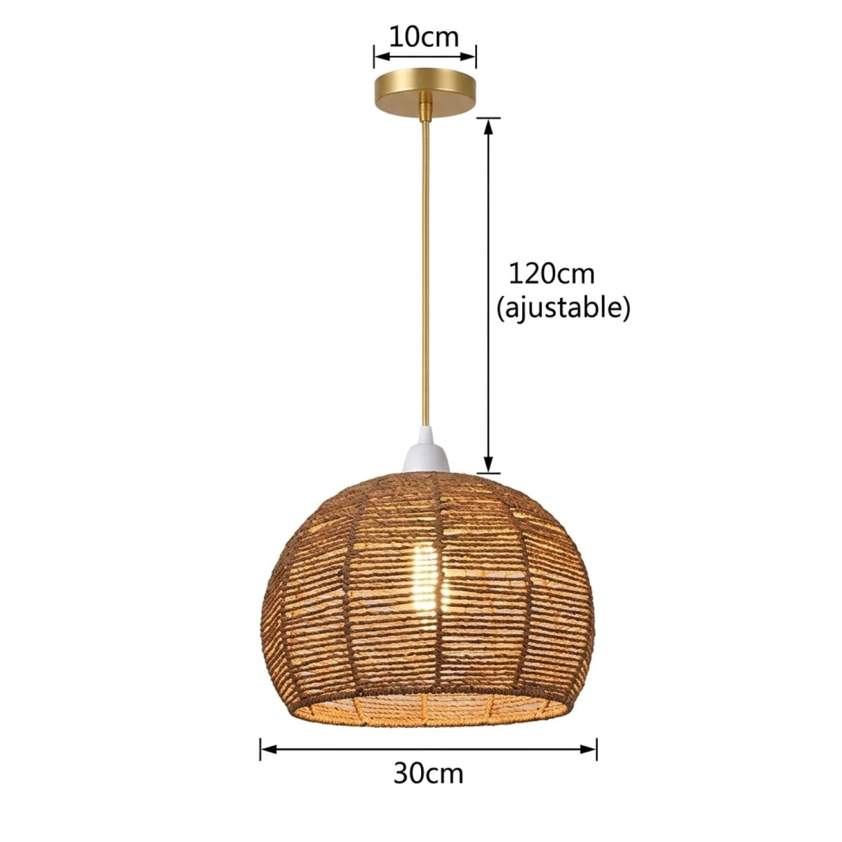Suspension ROTANA en Rotin