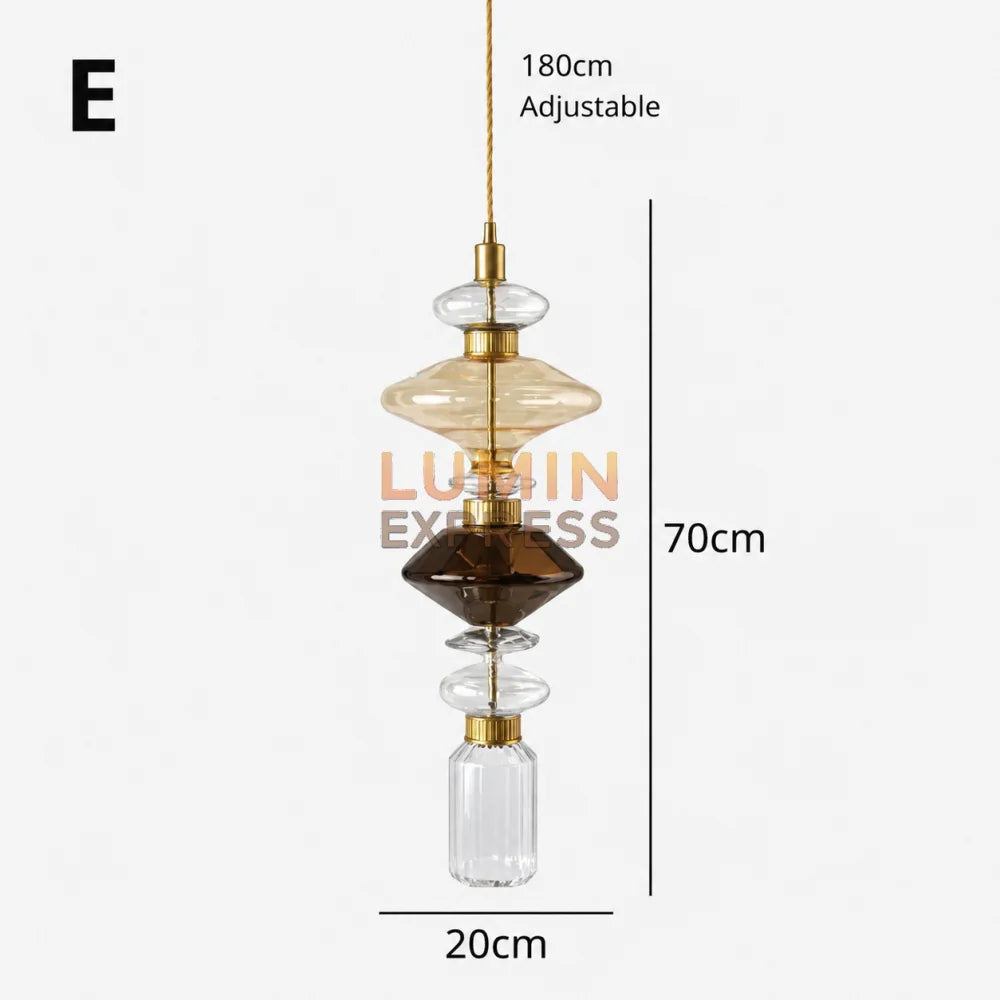 Suspension FUTURA Design Contemporain en verre soufflé