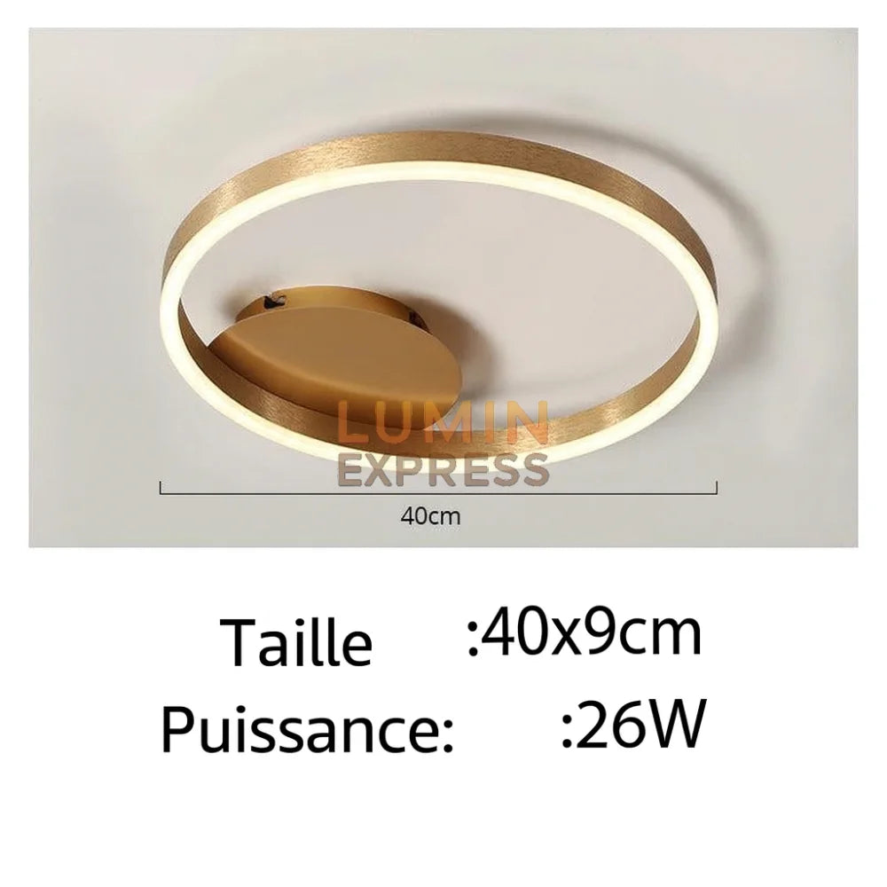 Plafonnier FERRANO Gold