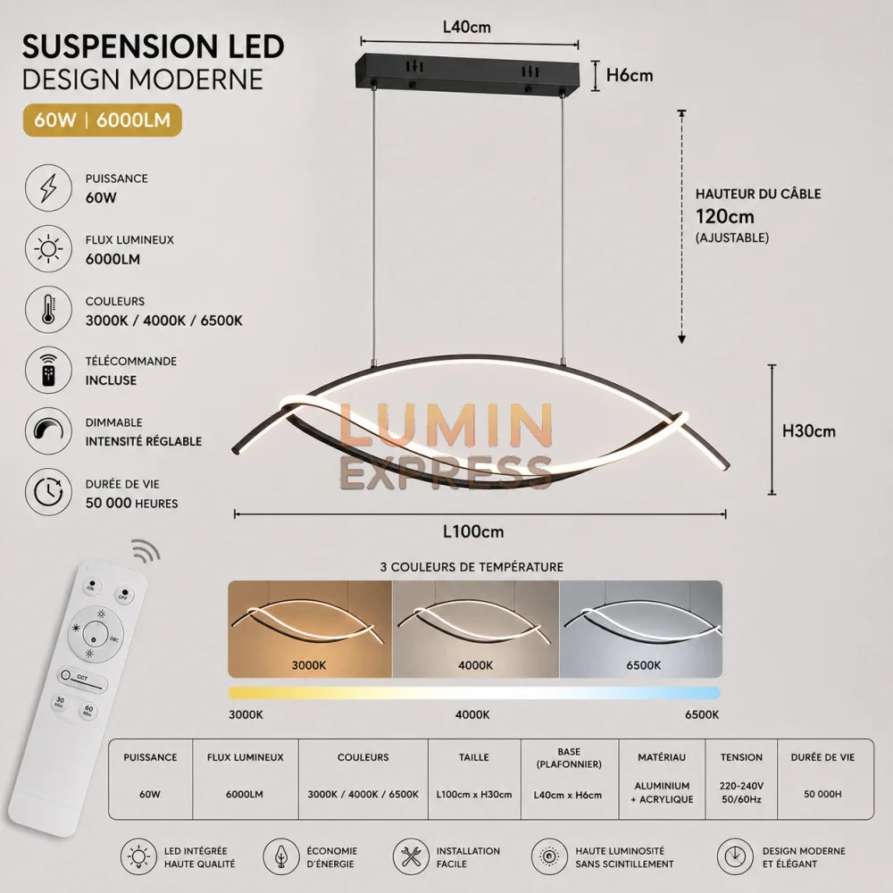 Suspension VERACRUZ Black