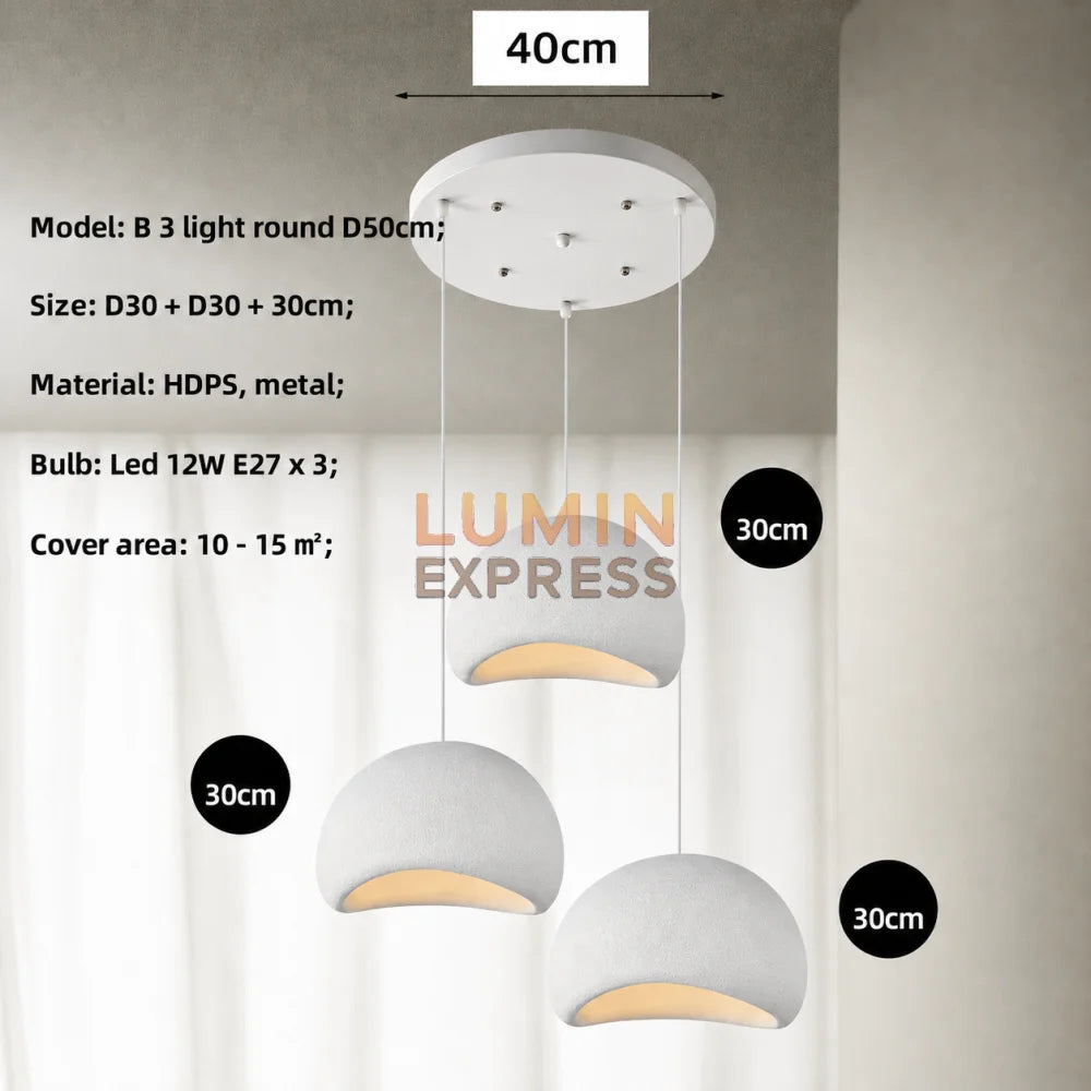 Suspension SHIBUI Triple White
