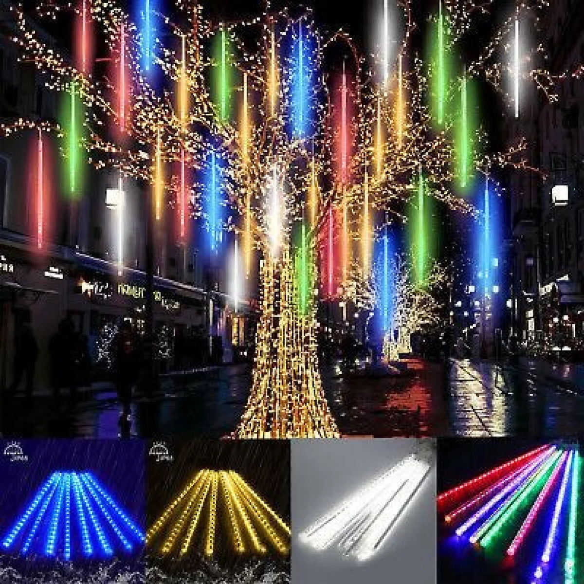 Guirlande lumineuse météores LED 300/80 cm 10 tubes