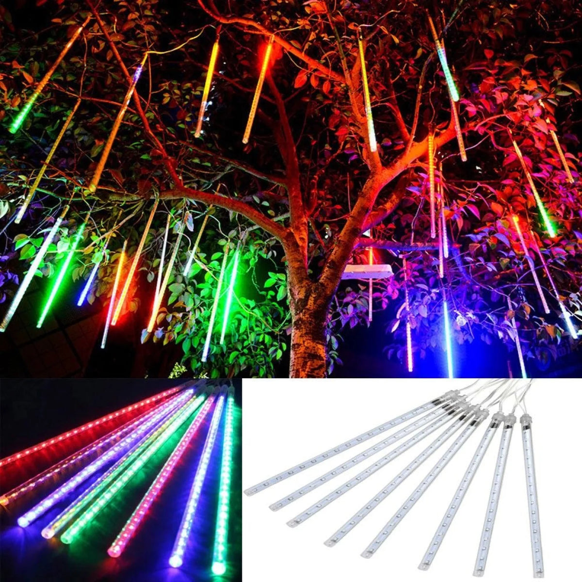 Guirlande lumineuse météores LED 300/80 cm 10 tubes