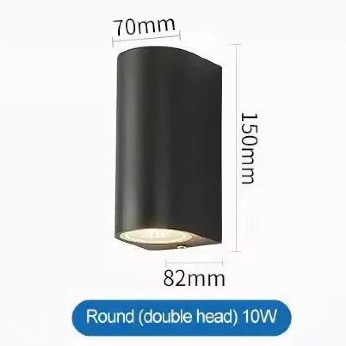 Applique murale VARESO Rond Black