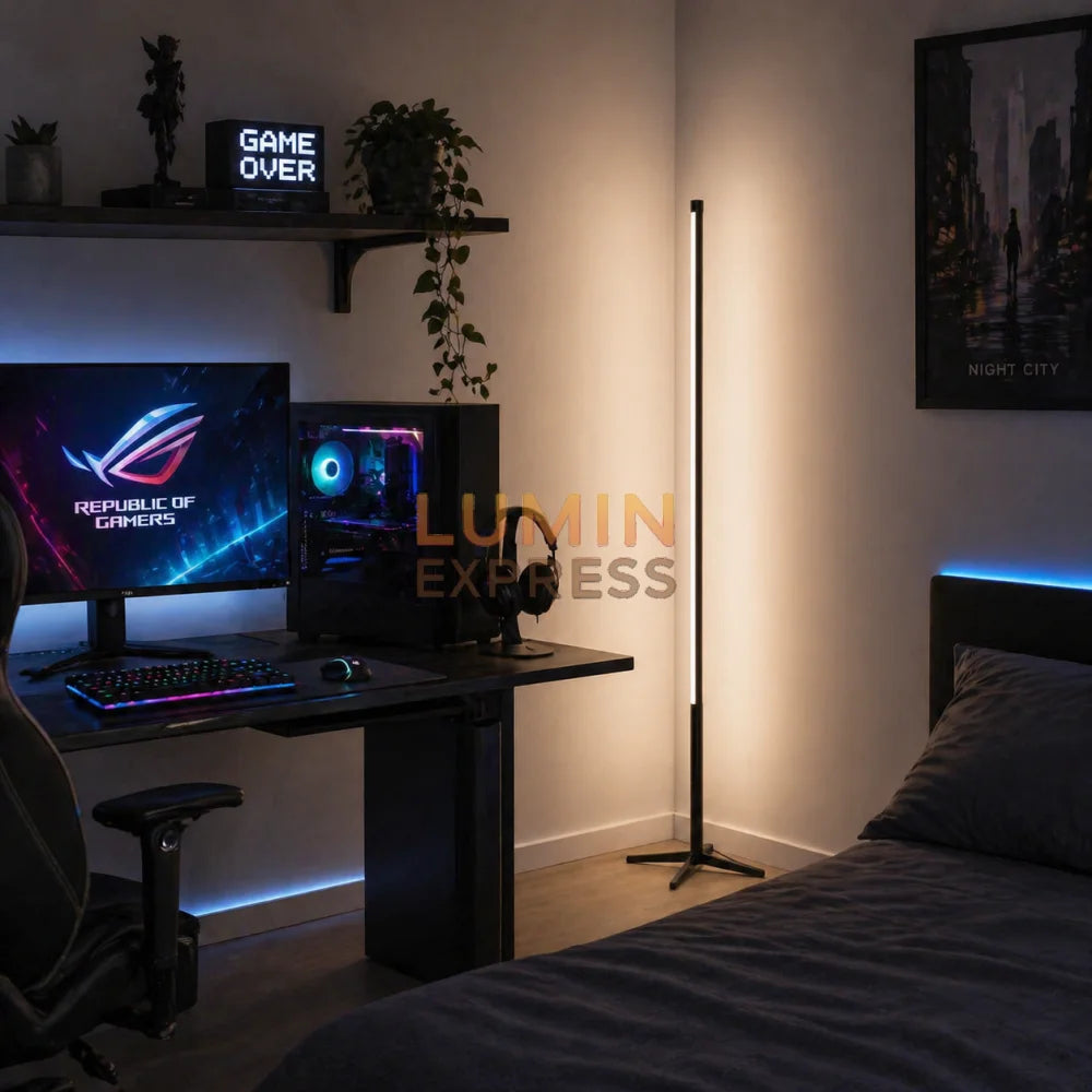 Lampadaire LINEA Black Minimaliste