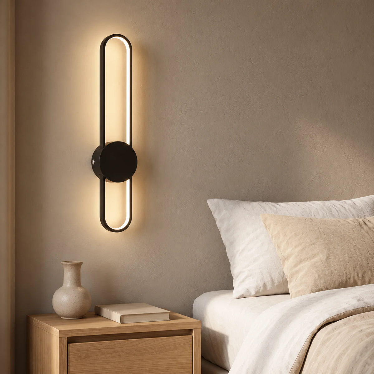 Applique murale sans fil FLAND Black