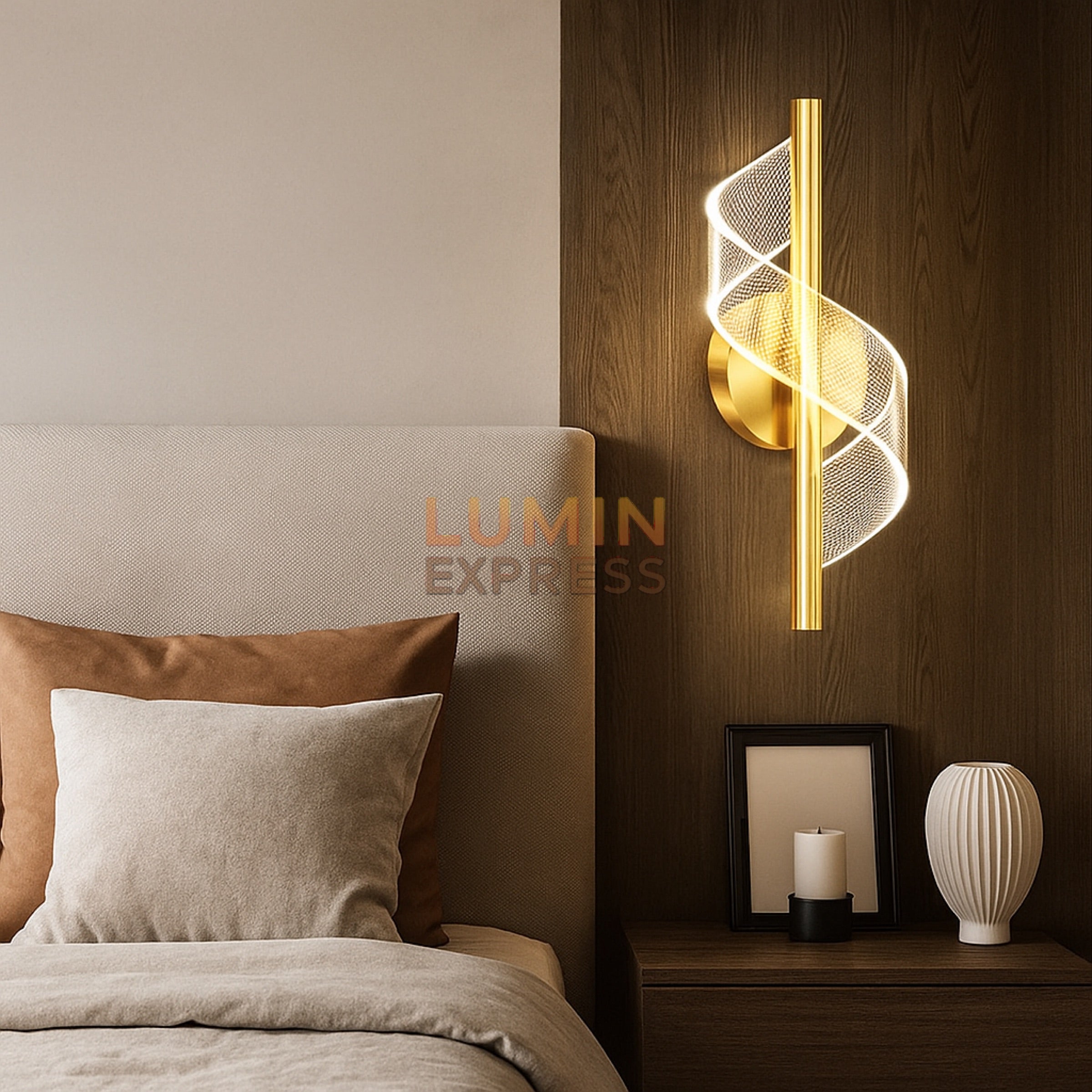 Applique murale TWISTER Gold