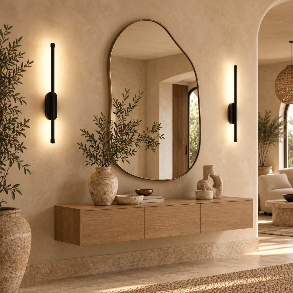 Applique murale sans fil SLIM Black