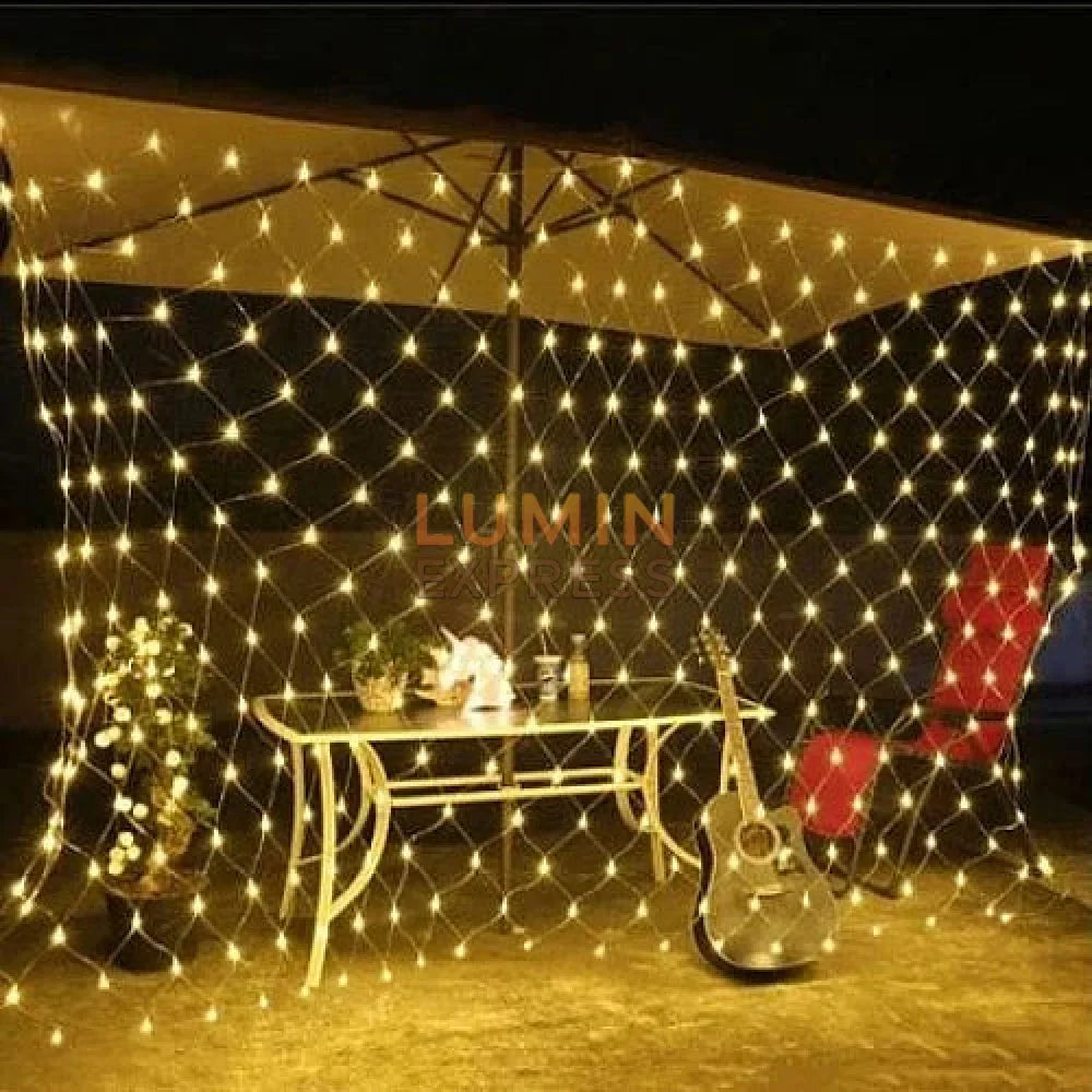 Guirlande Filet lumineux LED 3Mx3M Jaune