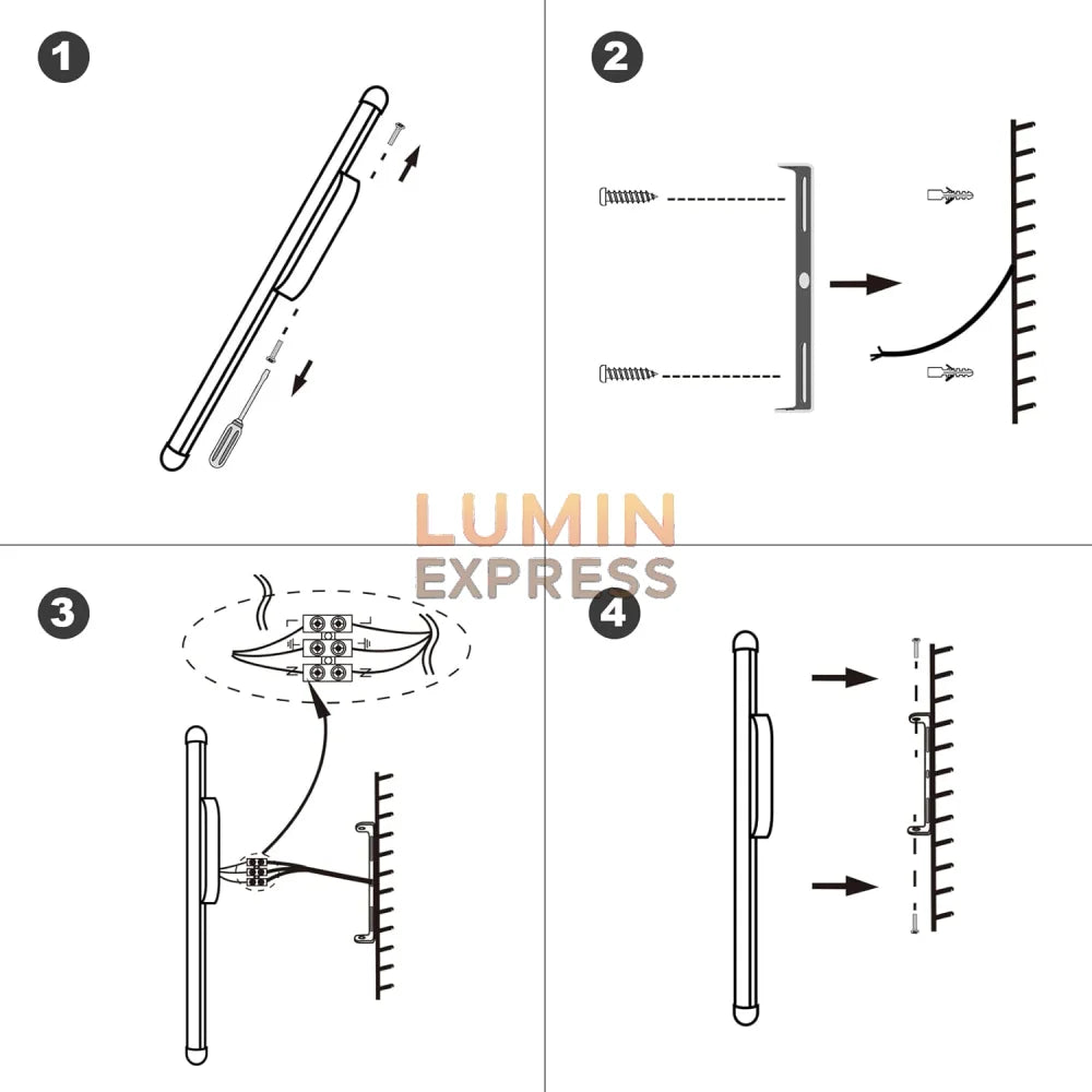 Applique murale RIVALIOS Black 60cm