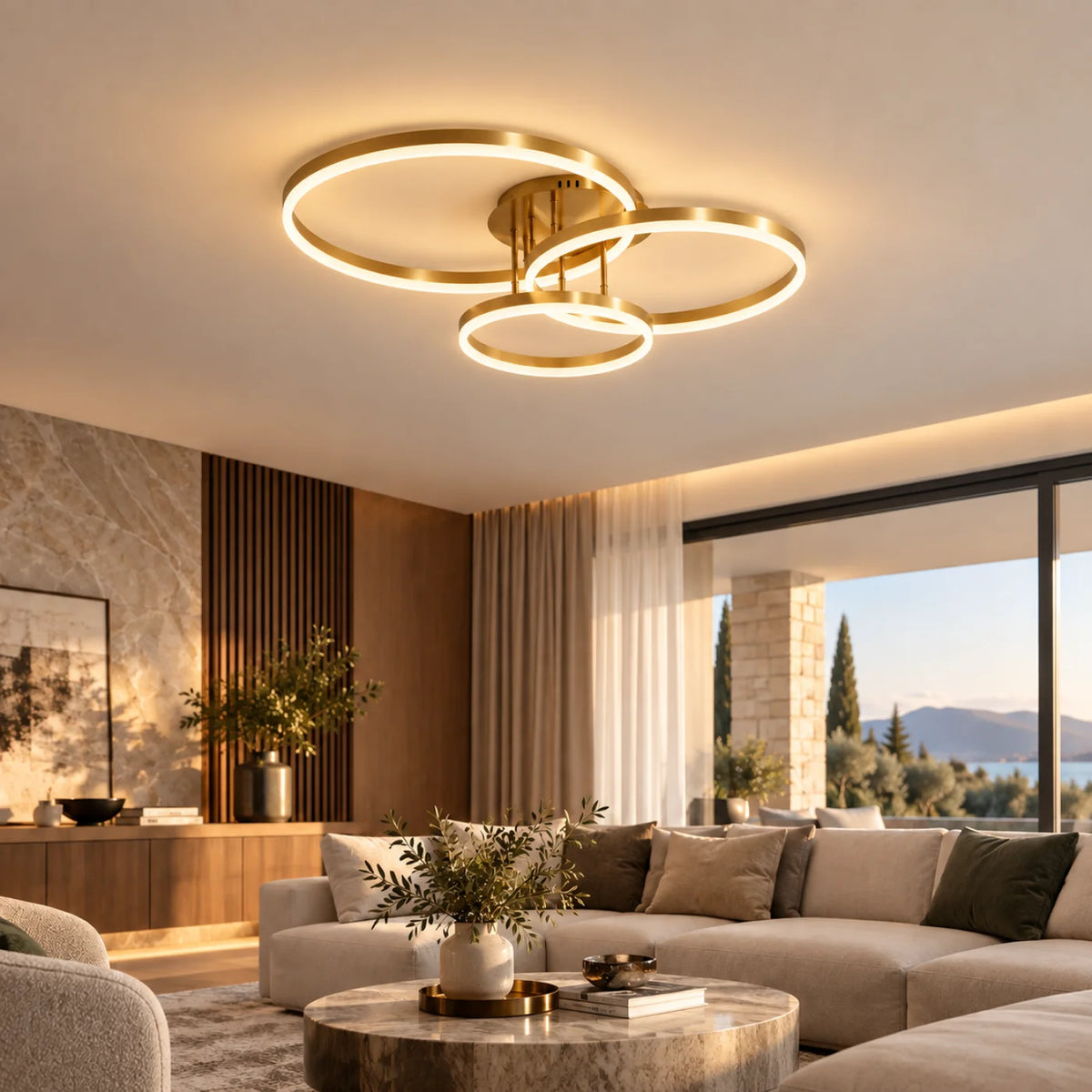 Plafonnier MONOLYTH Gold