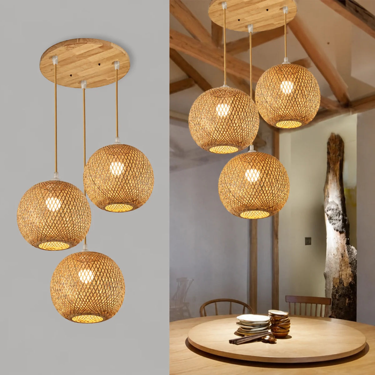 Suspension OASIS Triple en Bambou