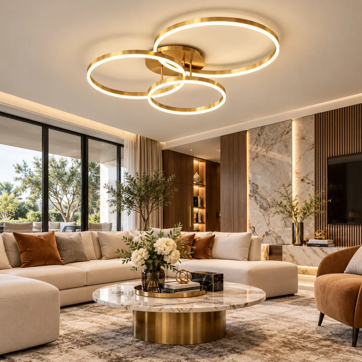 Plafonnier MONOLYTH Gold
