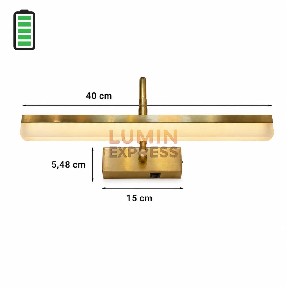Applique murale rechargeable Gold pour tableau et miroir