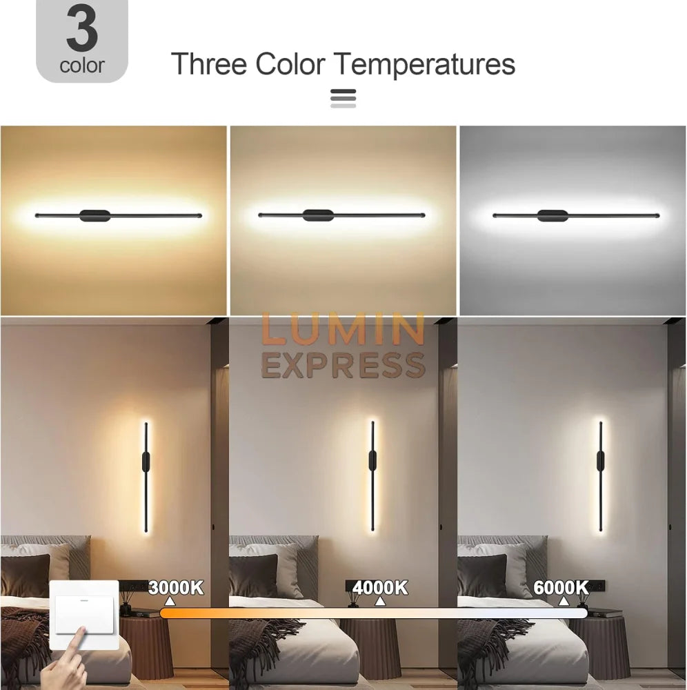 Applique murale RIVALIOS Black 60cm