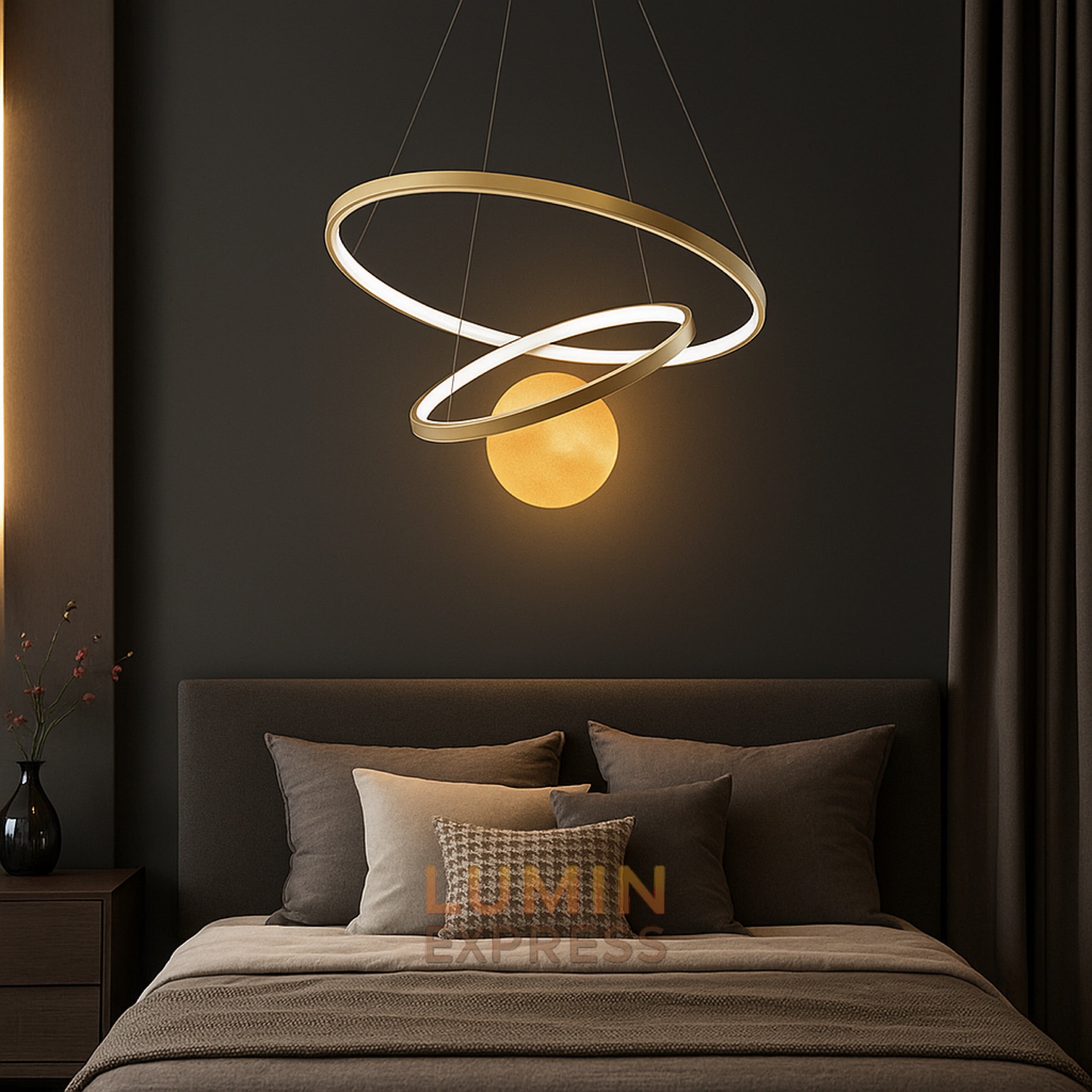 Suspension LISBON Gold 60cm