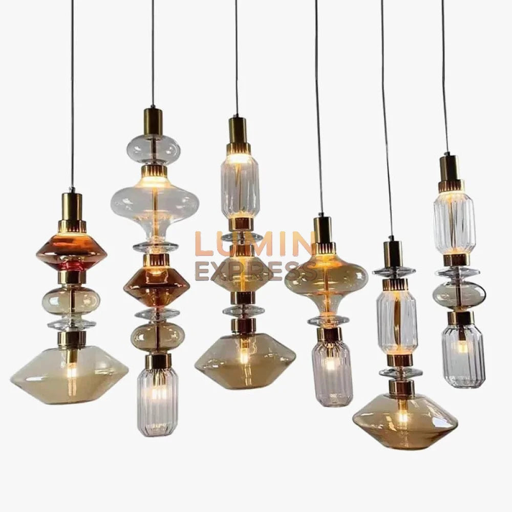 Suspension FUTURA Design Contemporain en verre soufflé