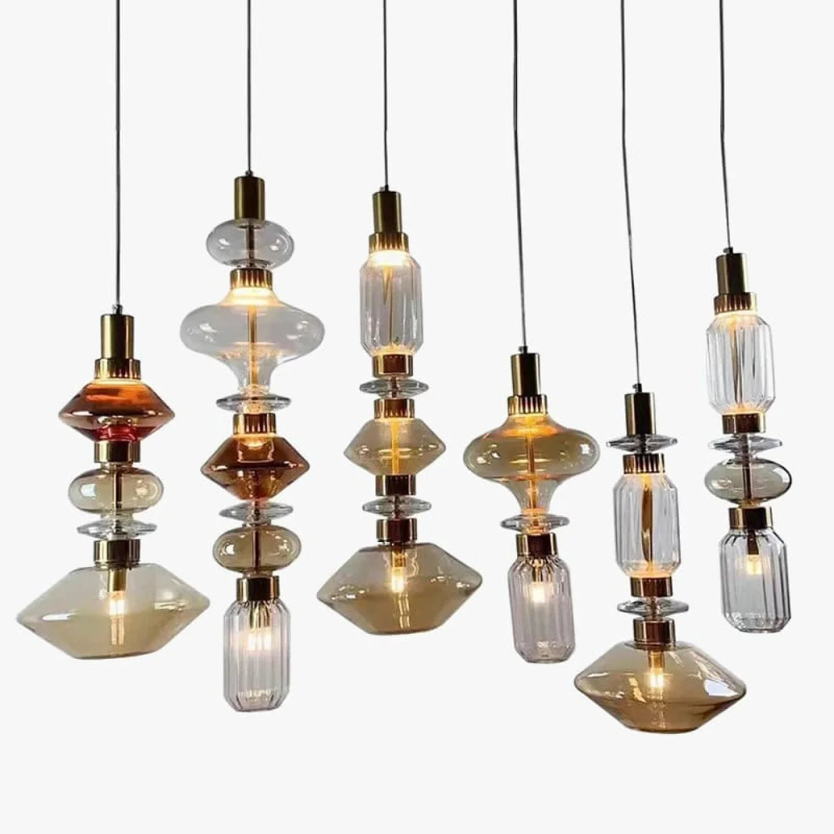 Suspension FUTURA Design Contemporain en verre soufflé