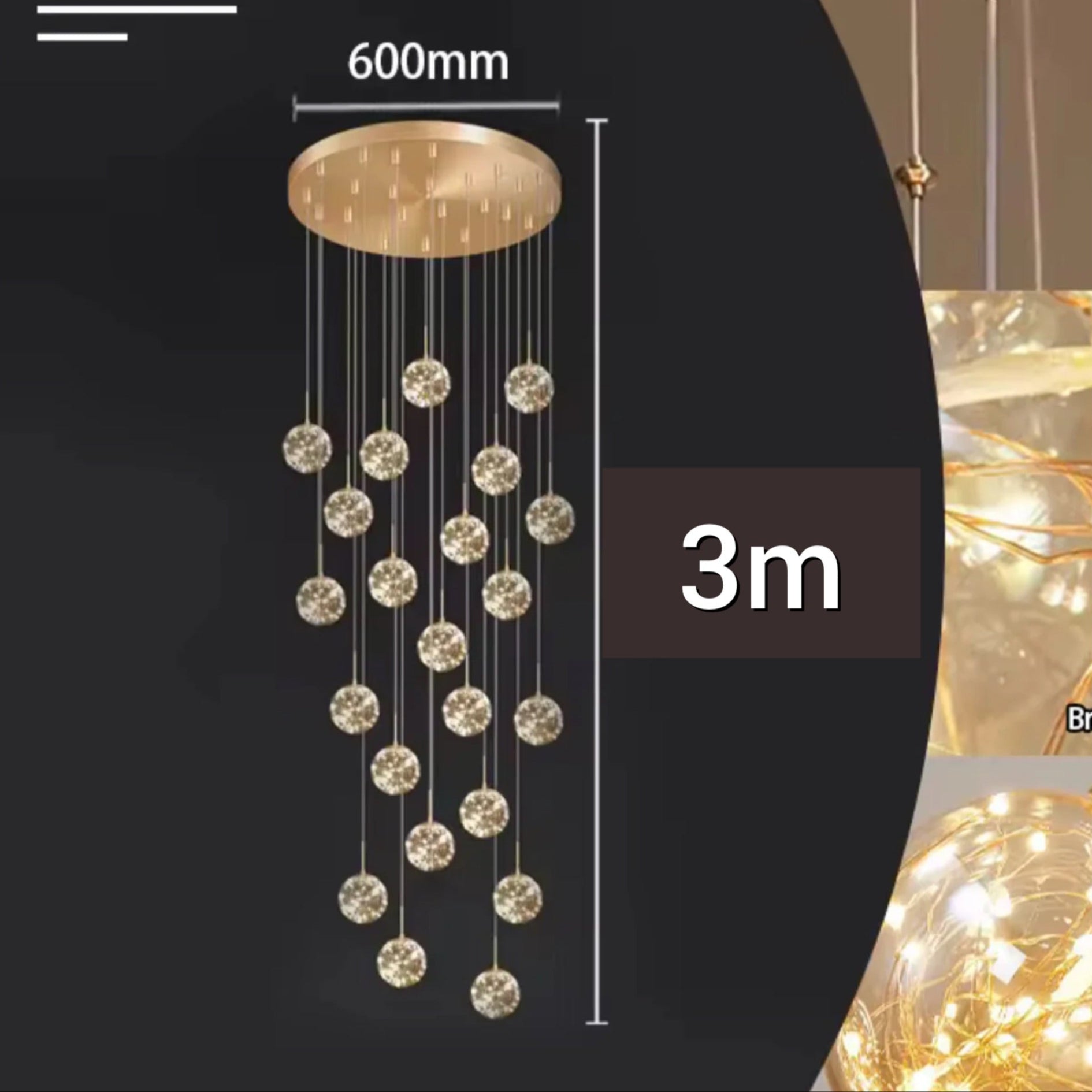 Lustre HELENA 16 Boules