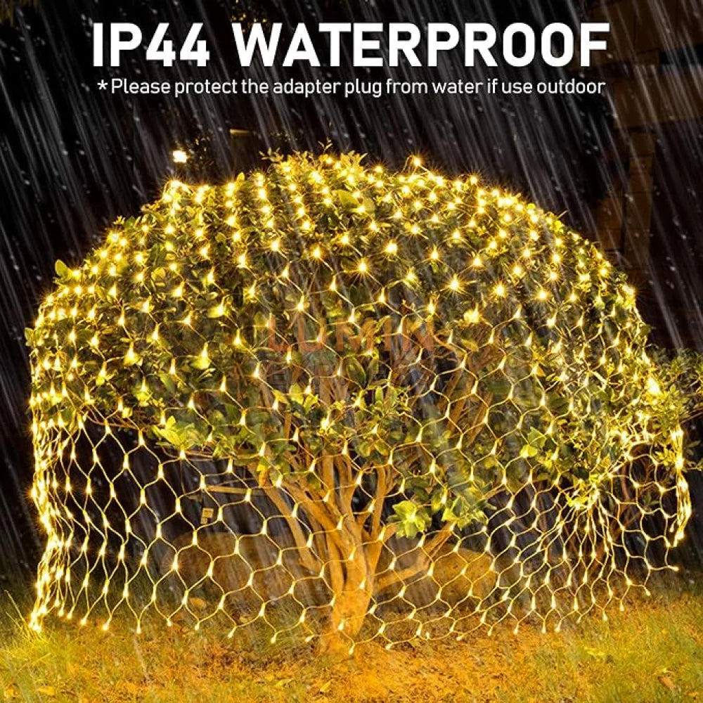 Guirlande Filet lumineux LED 3Mx3M Jaune